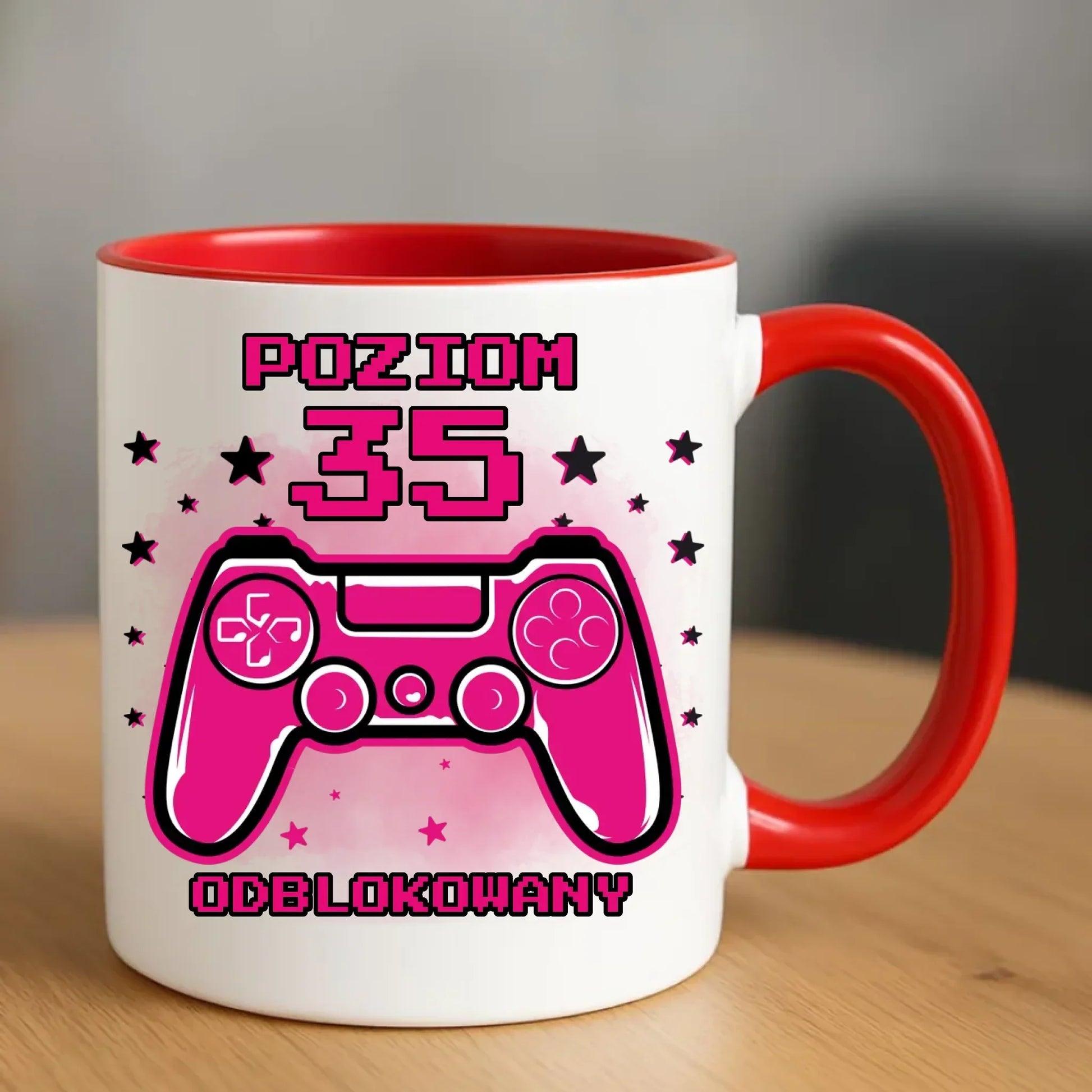 Poziom odblokowany (wiek) | Kubek na urodziny dla gracza U23 - StoryCups.pl