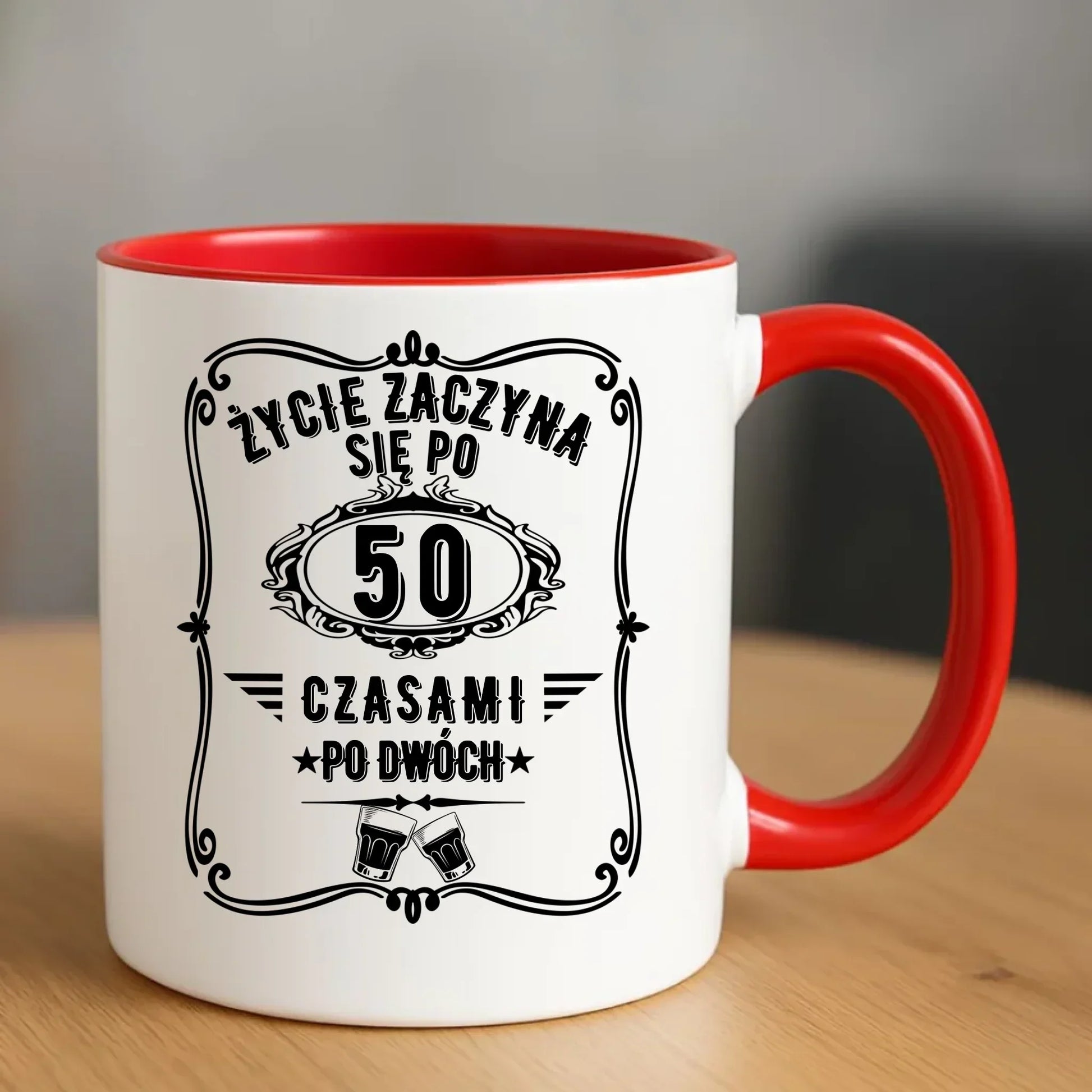 Życie zaczyna się po 50 | Kubek na 50 urodziny U12 - StoryCups.pl