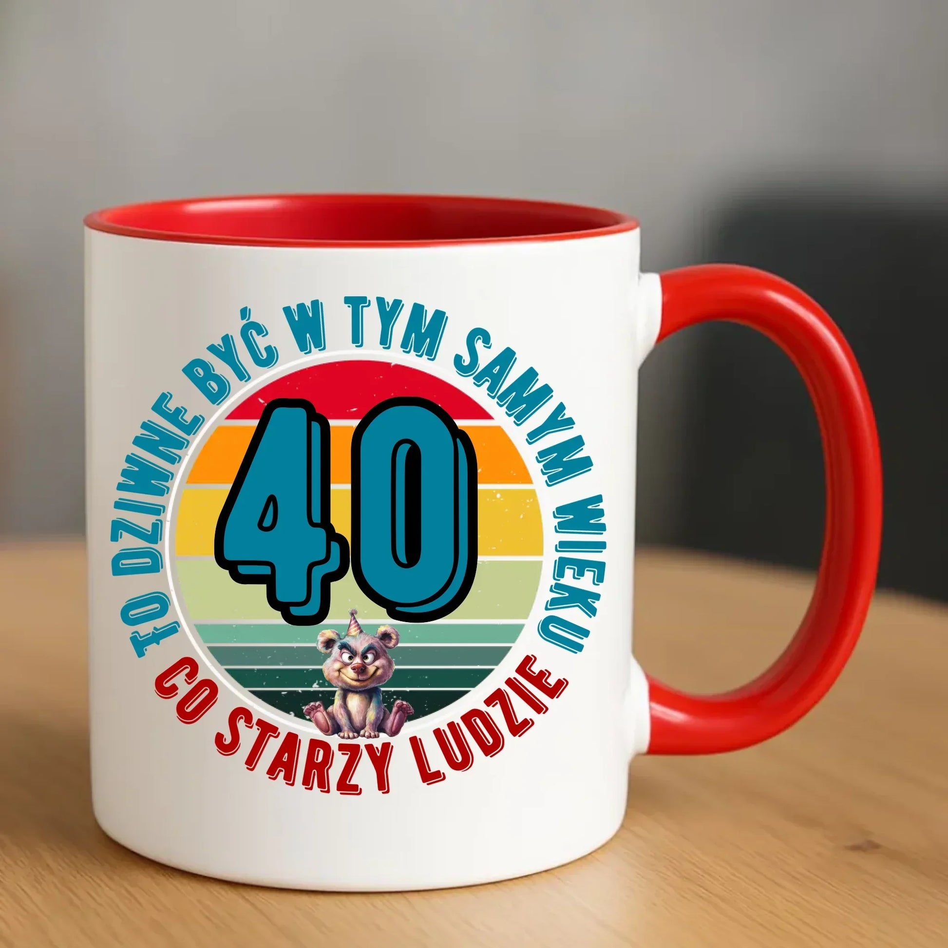 To dziwne (wiek) | Personalizowany kubek prezent na urodziny U08 - StoryCups.pl