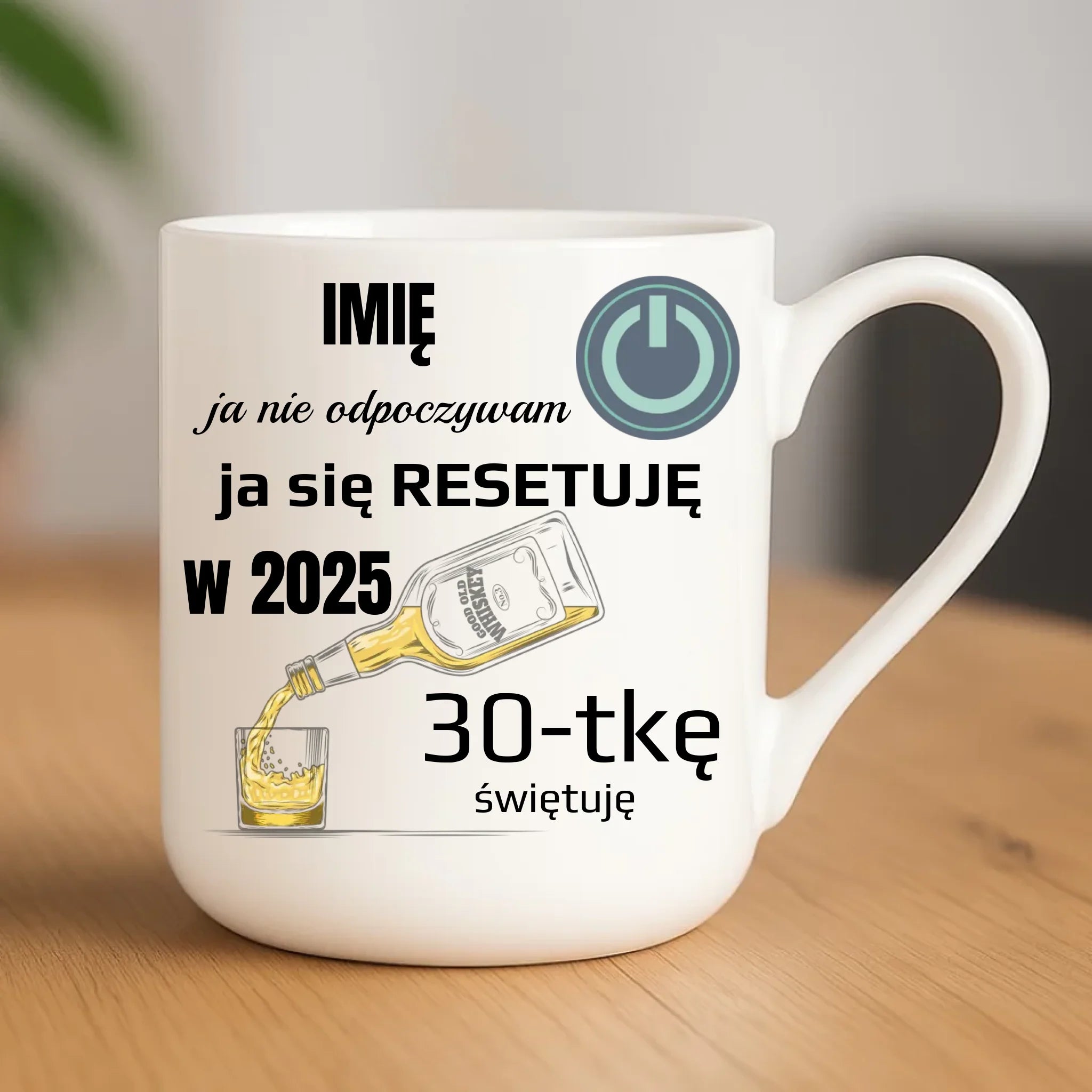 Urodzinowy kubek elegant z nadrukiem prezent na URODZINY