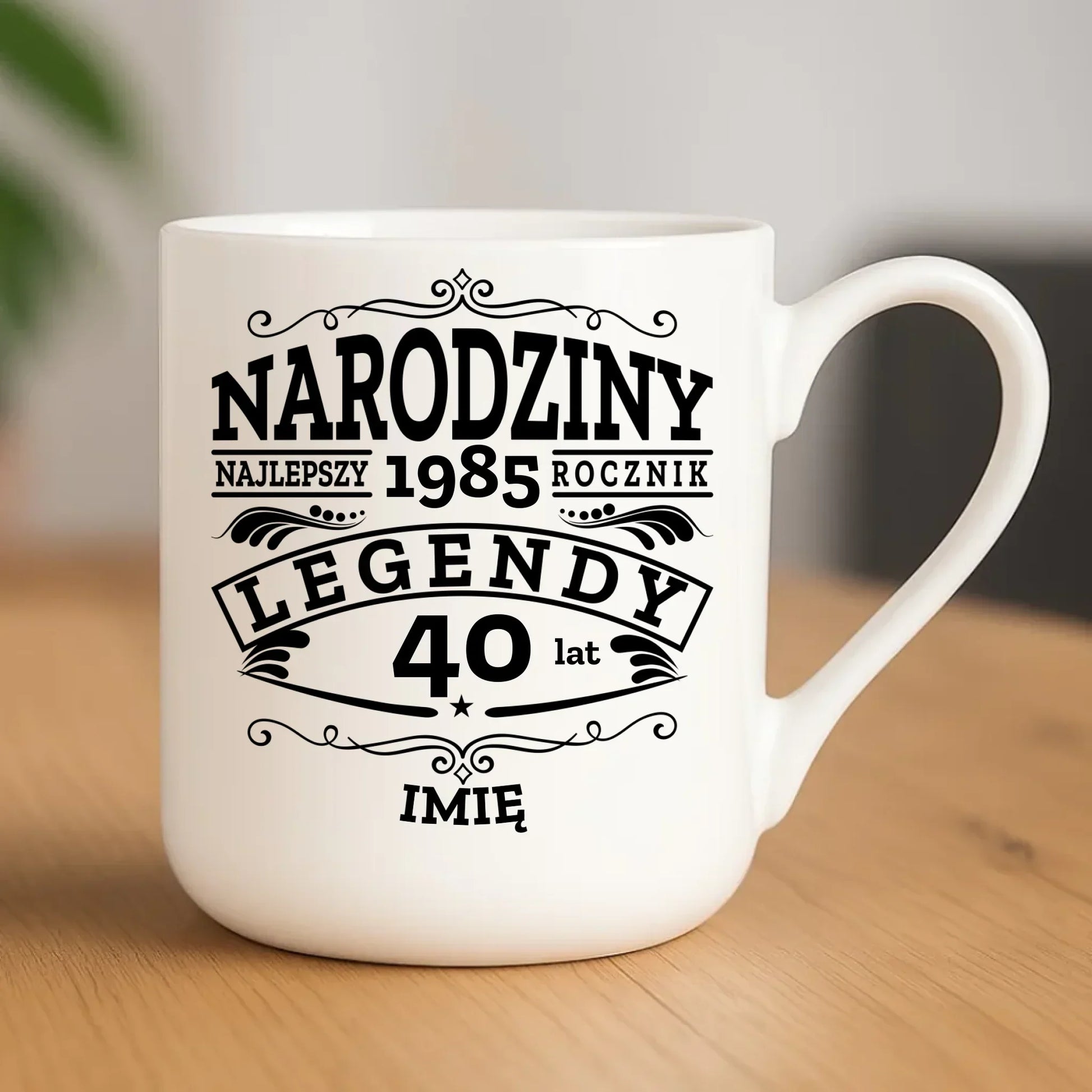 Narodziny Legendy imię | Personalizowany kubek na urodziny U01 - StoryCups.pl