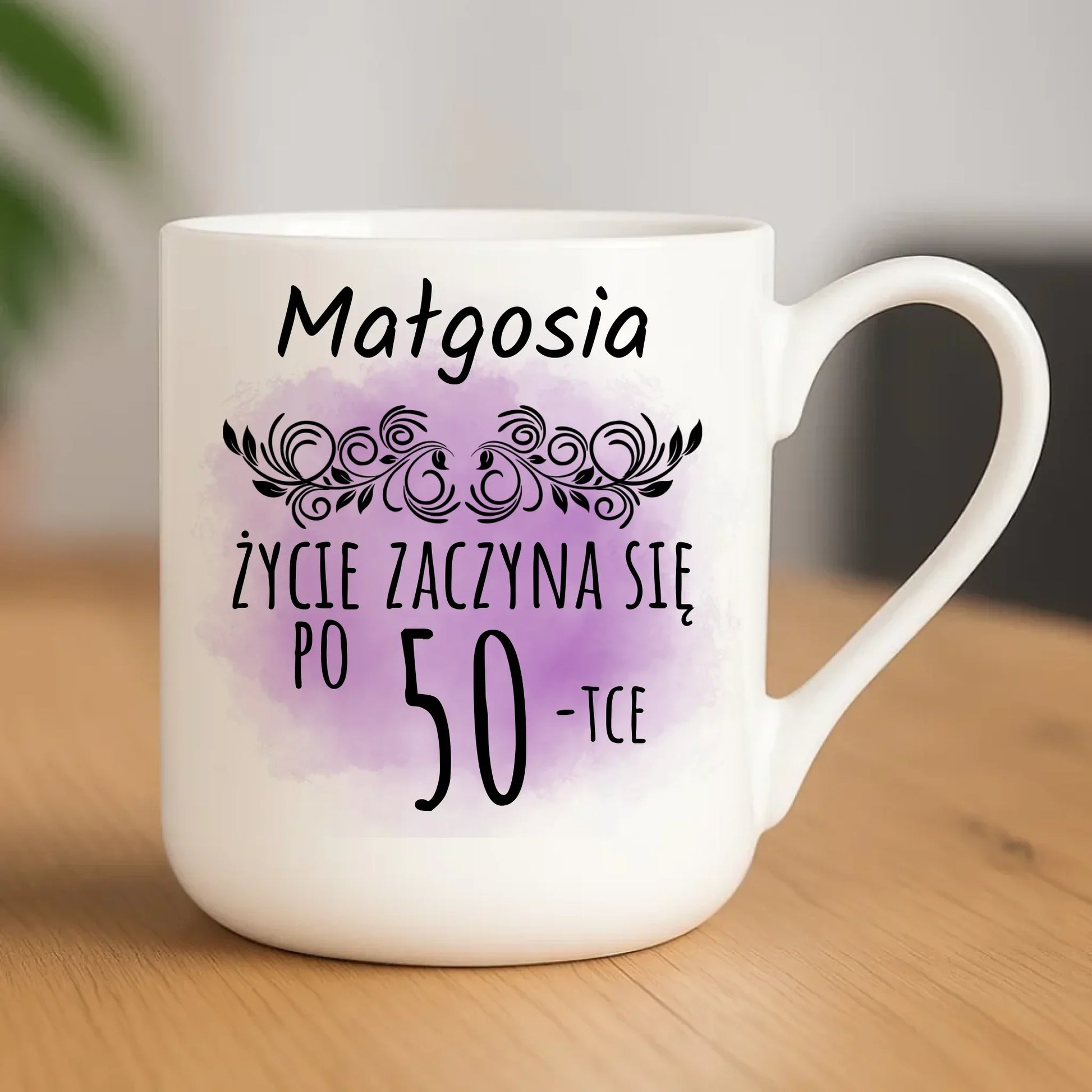 Życie zaczyna się po WIEK | Kubek na urodziny U03 - StoryCups.pl