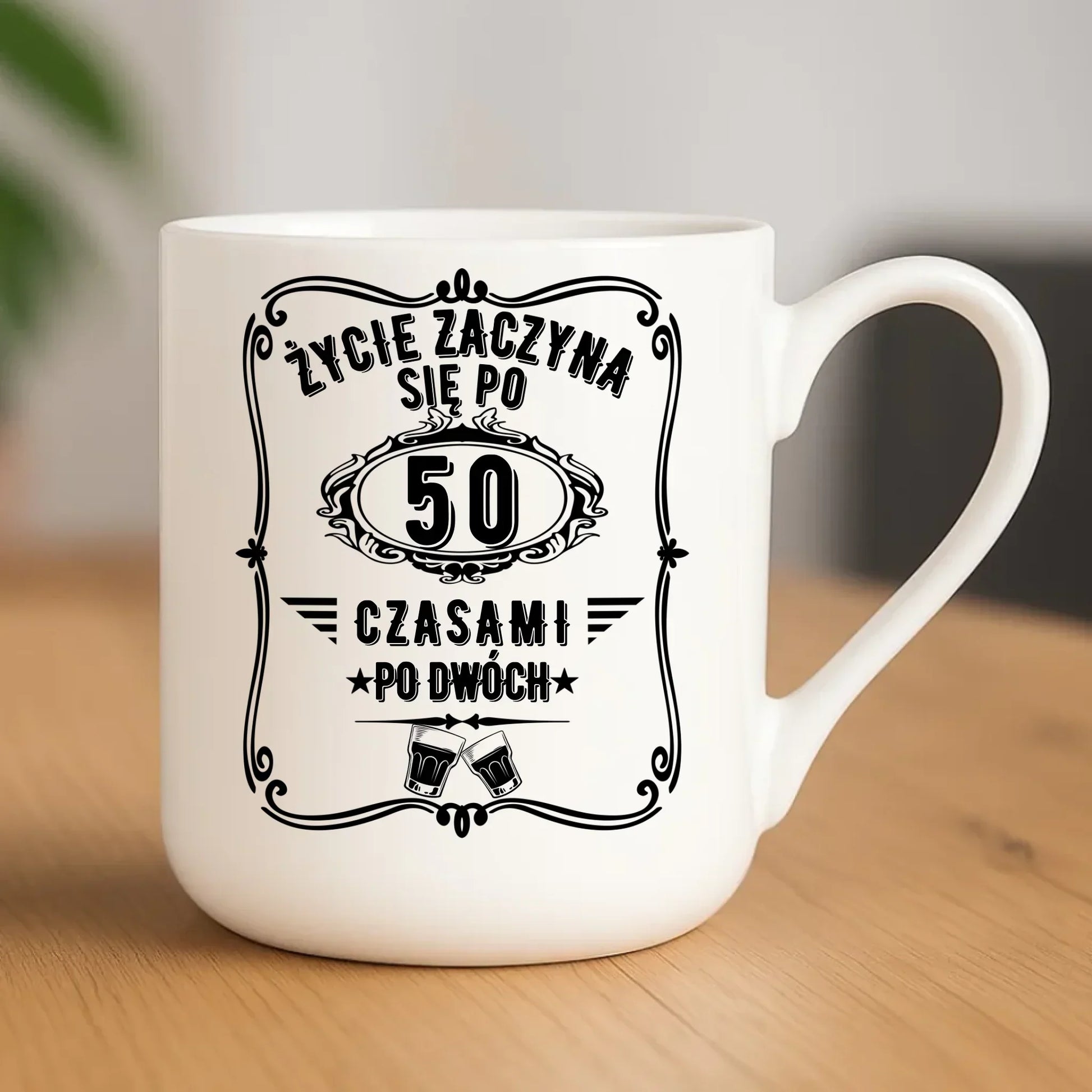 Życie zaczyna się po 50 | Kubek na 50 urodziny U12 - StoryCups.pl