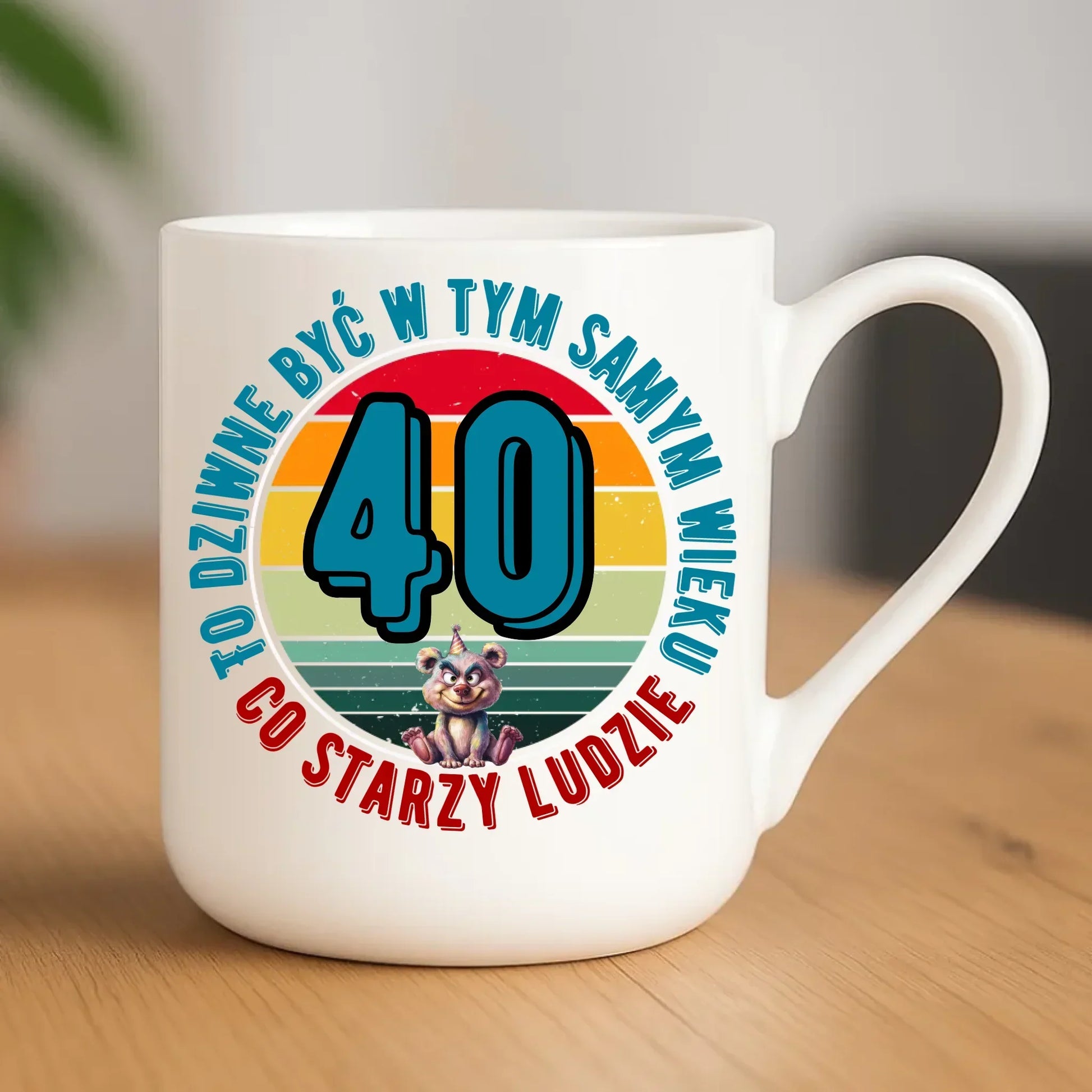 To dziwne (wiek) | Personalizowany kubek prezent na urodziny U08 - StoryCups.pl