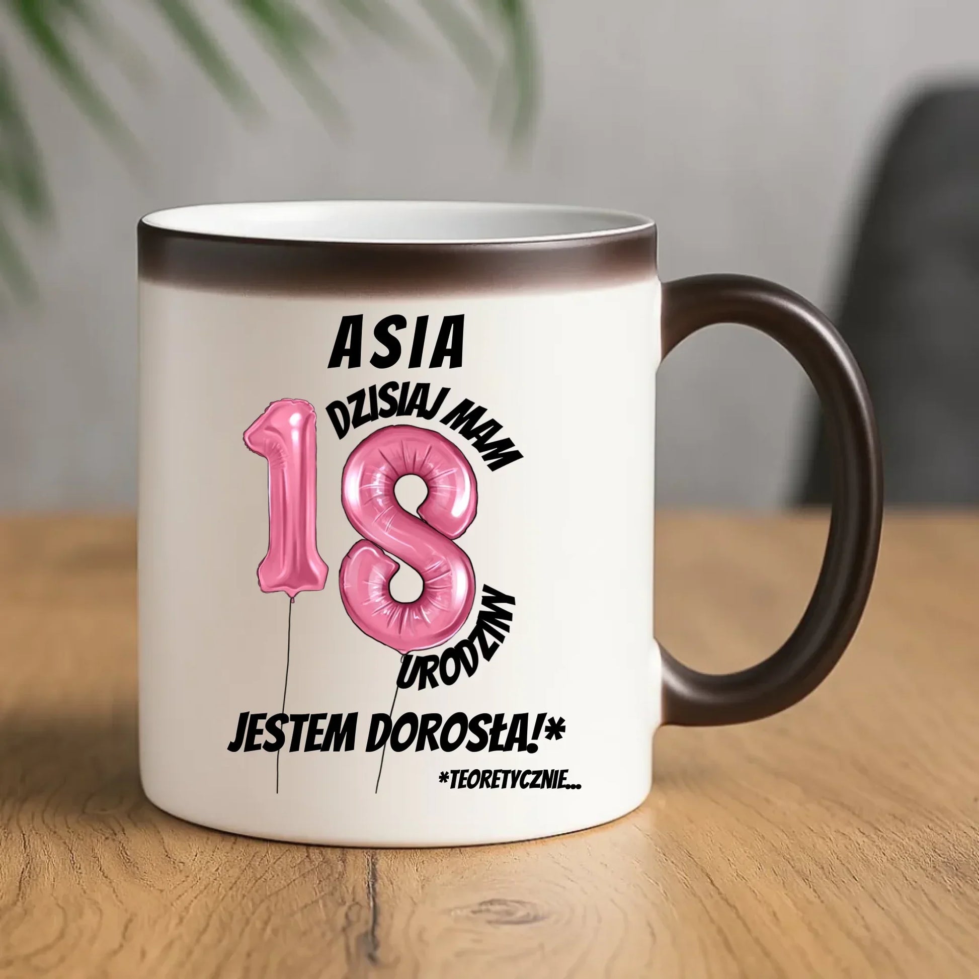 Dzisiaj mam 18. urodziny | Personalizowany kubek na osiemnastkę U25 - StoryCups.pl