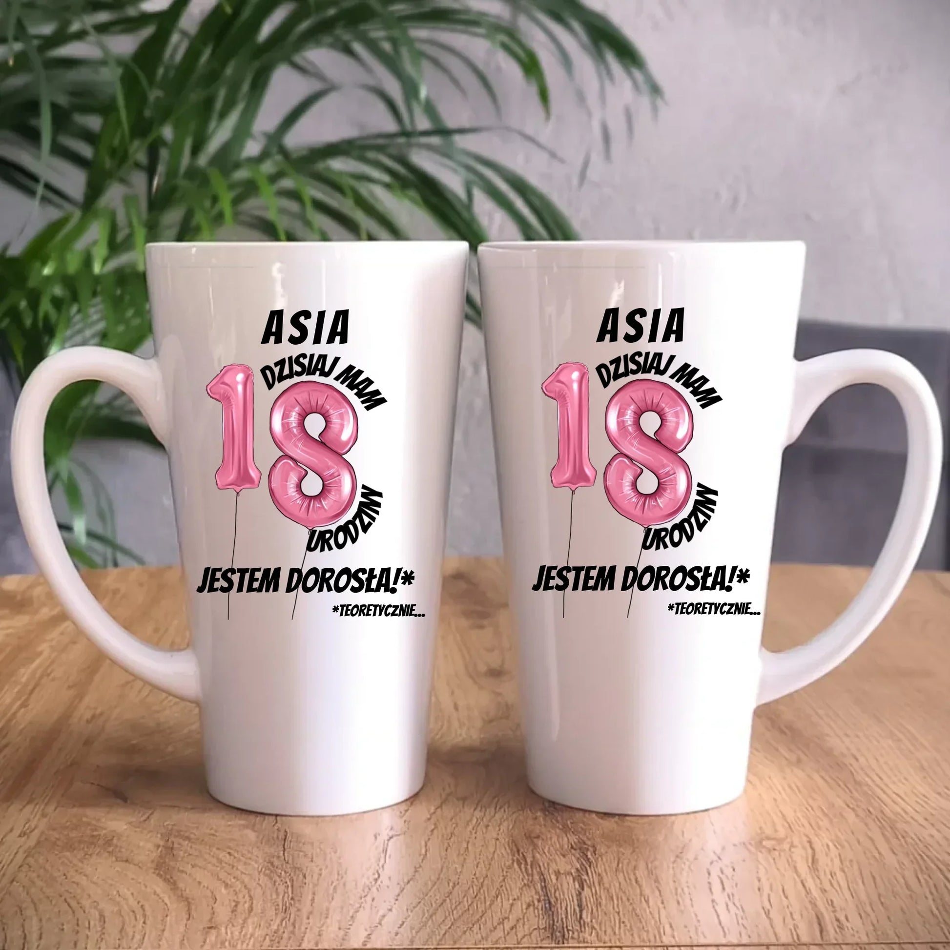 Dzisiaj mam 18. urodziny | Personalizowany kubek na osiemnastkę U25 - StoryCups.pl