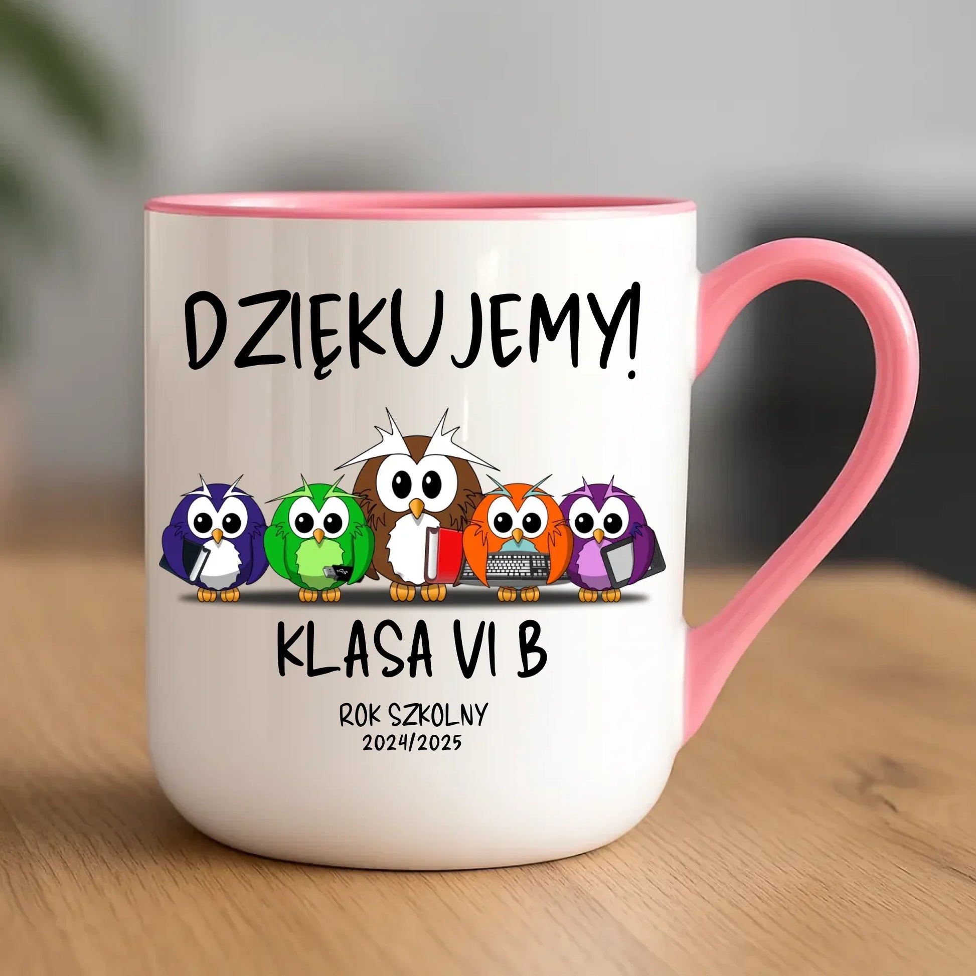 Dziękujemy | Kubek elegant z podziękowaniem dla nauczyciela na prezent N04 - StoryCups.pl