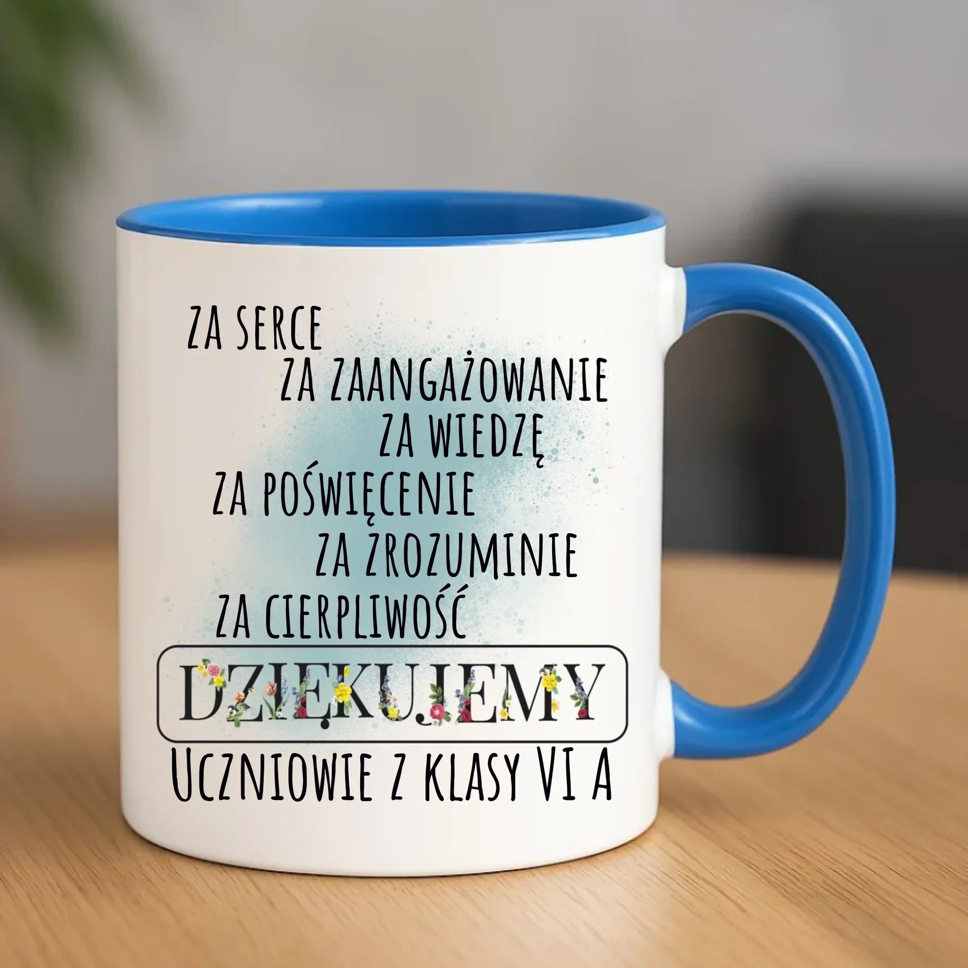 Podziękowanie dla nauczyciela od klasy na prezent | Kubek dla nauczyciela N06 - StoryCups.pl