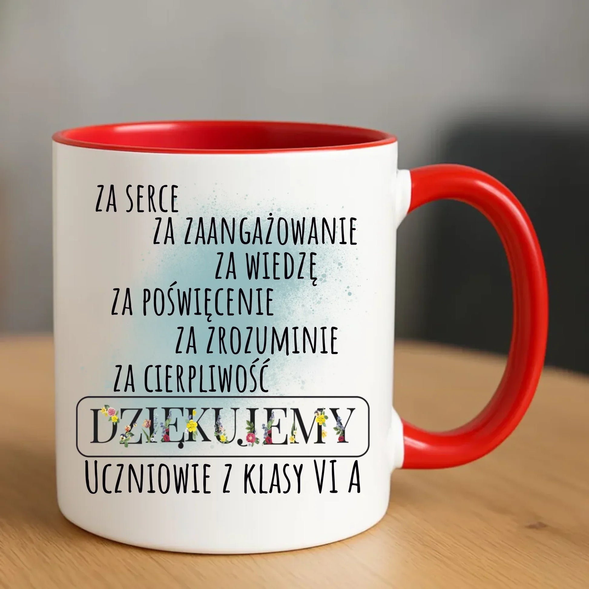 Podziękowanie dla nauczyciela od klasy na prezent | Kubek dla nauczyciela N06 - StoryCups.pl