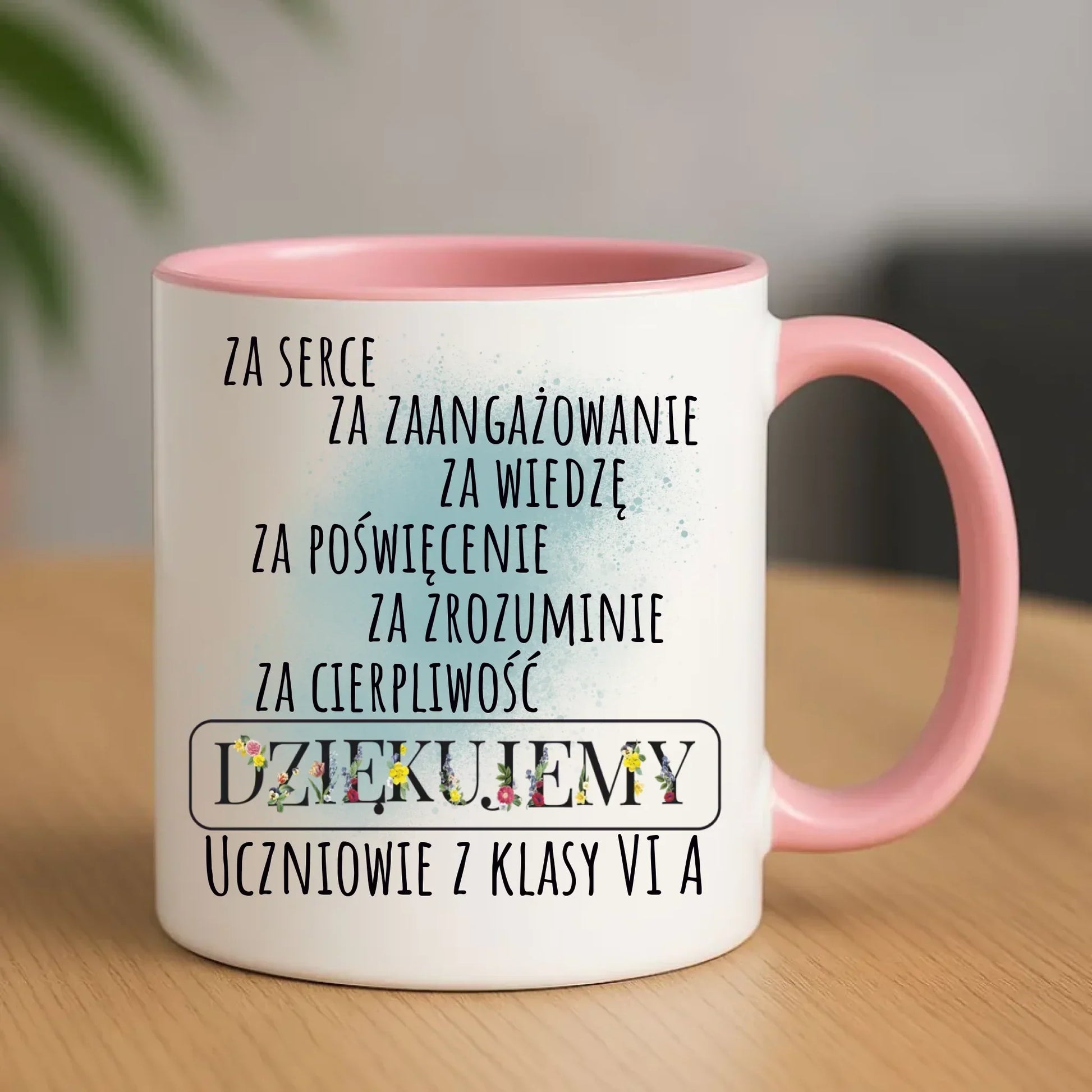 Podziękowanie dla nauczyciela od klasy na prezent | Kubek dla nauczyciela N06 - StoryCups.pl