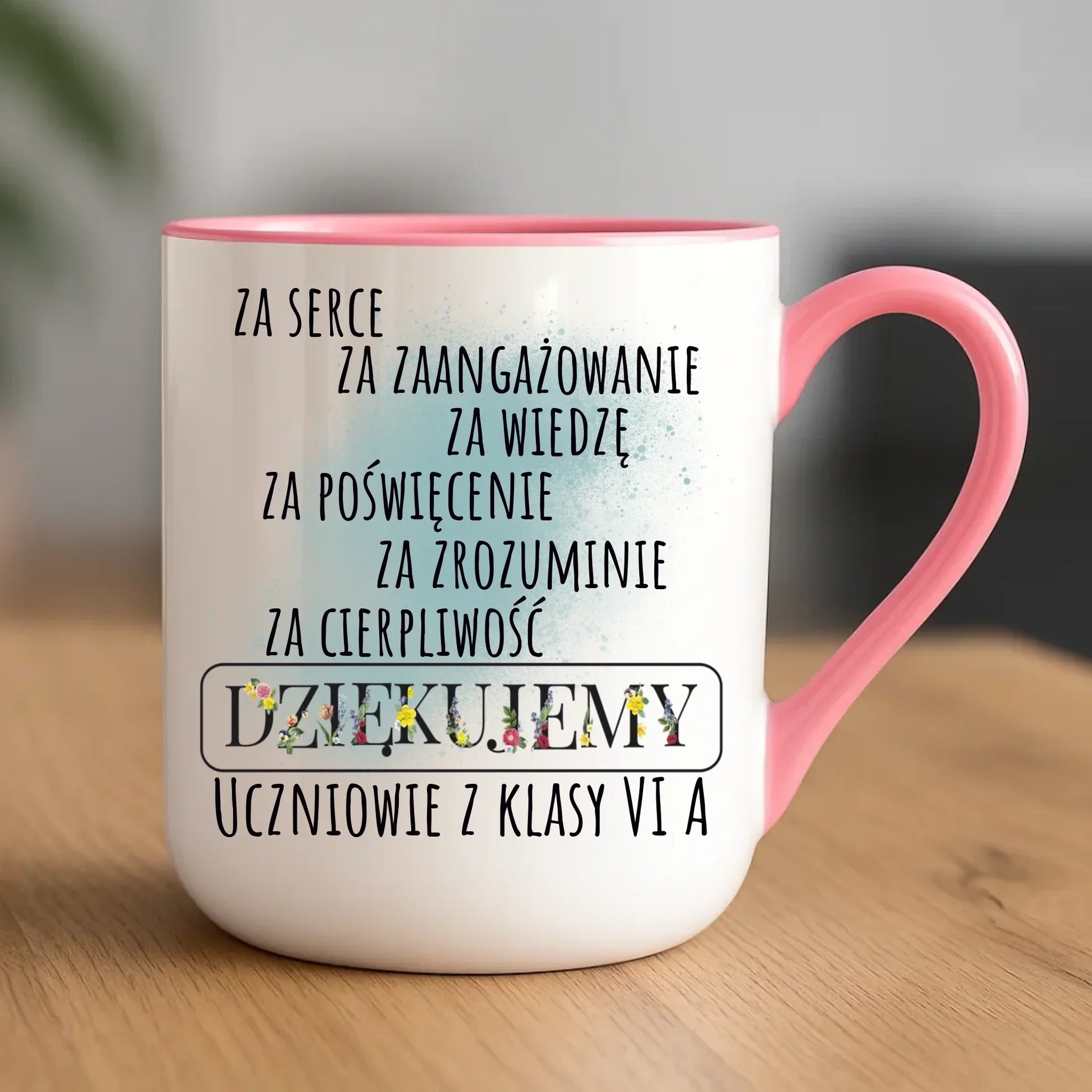 Podziękowanie dla nauczyciela od klasy na prezent | Kubek elegant N06 - StoryCups.pl
