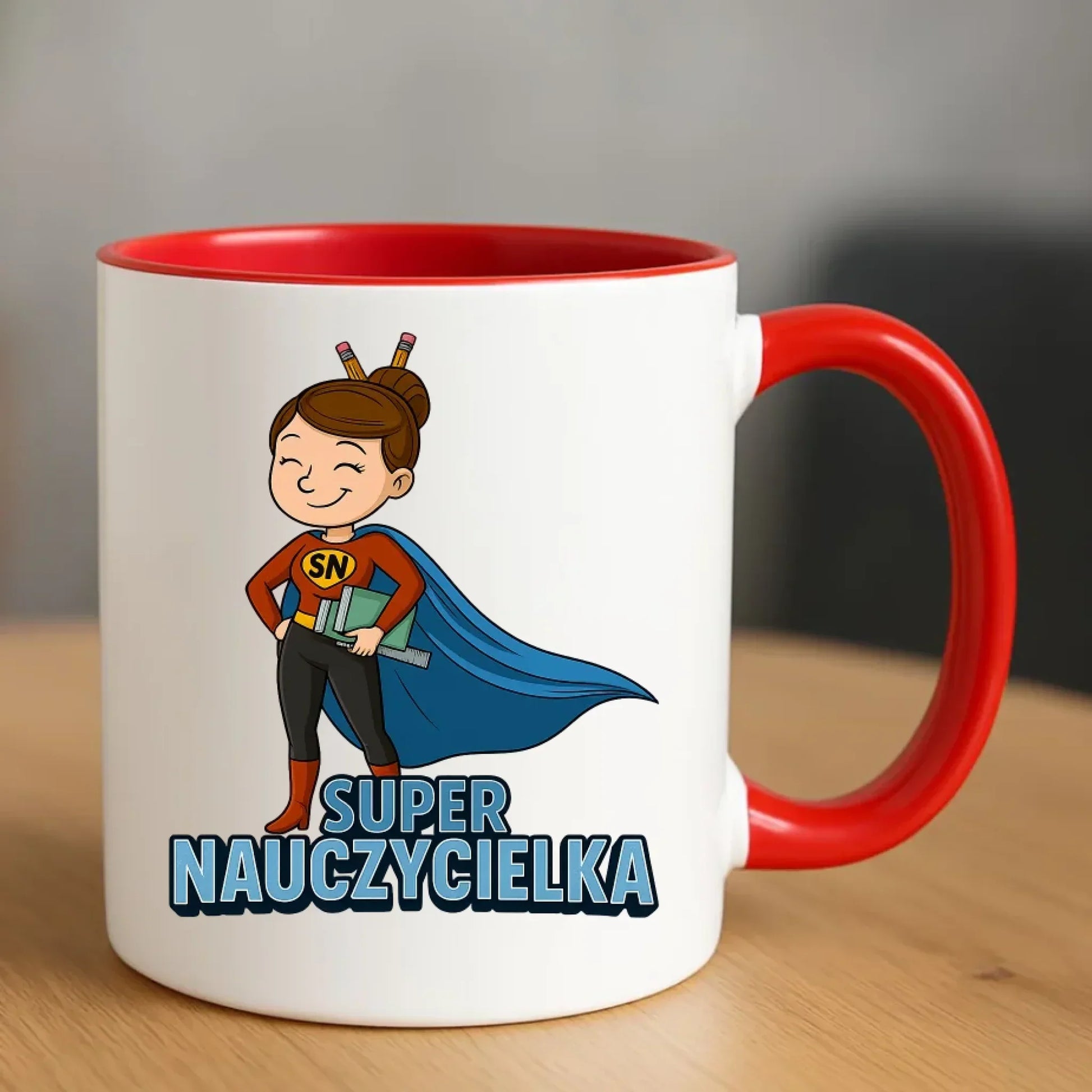 Super Nauczycielka | Kubek dla nauczycielki na prezent N08 - StoryCups.pl
