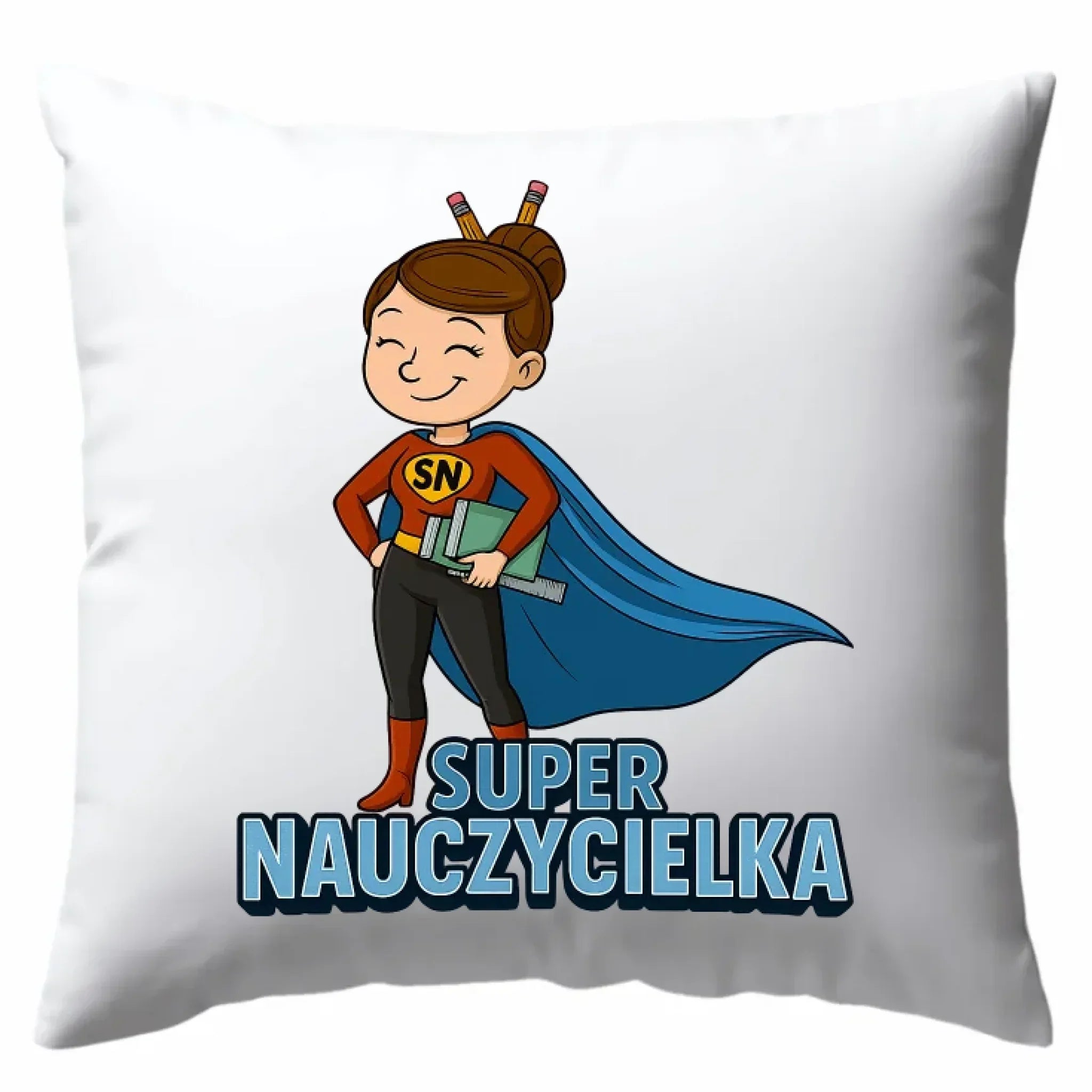 Super Nauczycielka | Poduszka prezent dla nauczycielki N08 - StoryCups.pl
