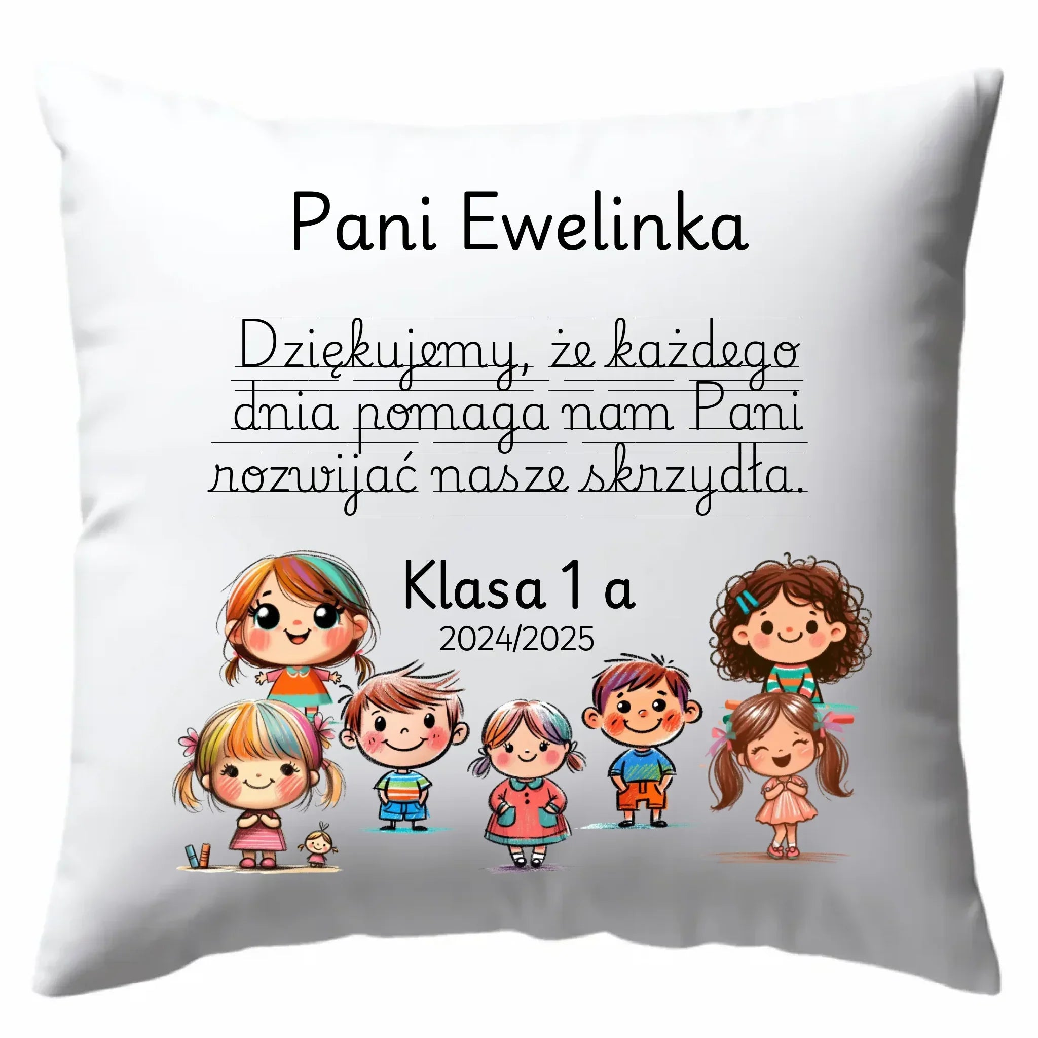 Podziękowanie od uczniów | Poduszka prezent dla nauczyciela N09 - StoryCups.pl