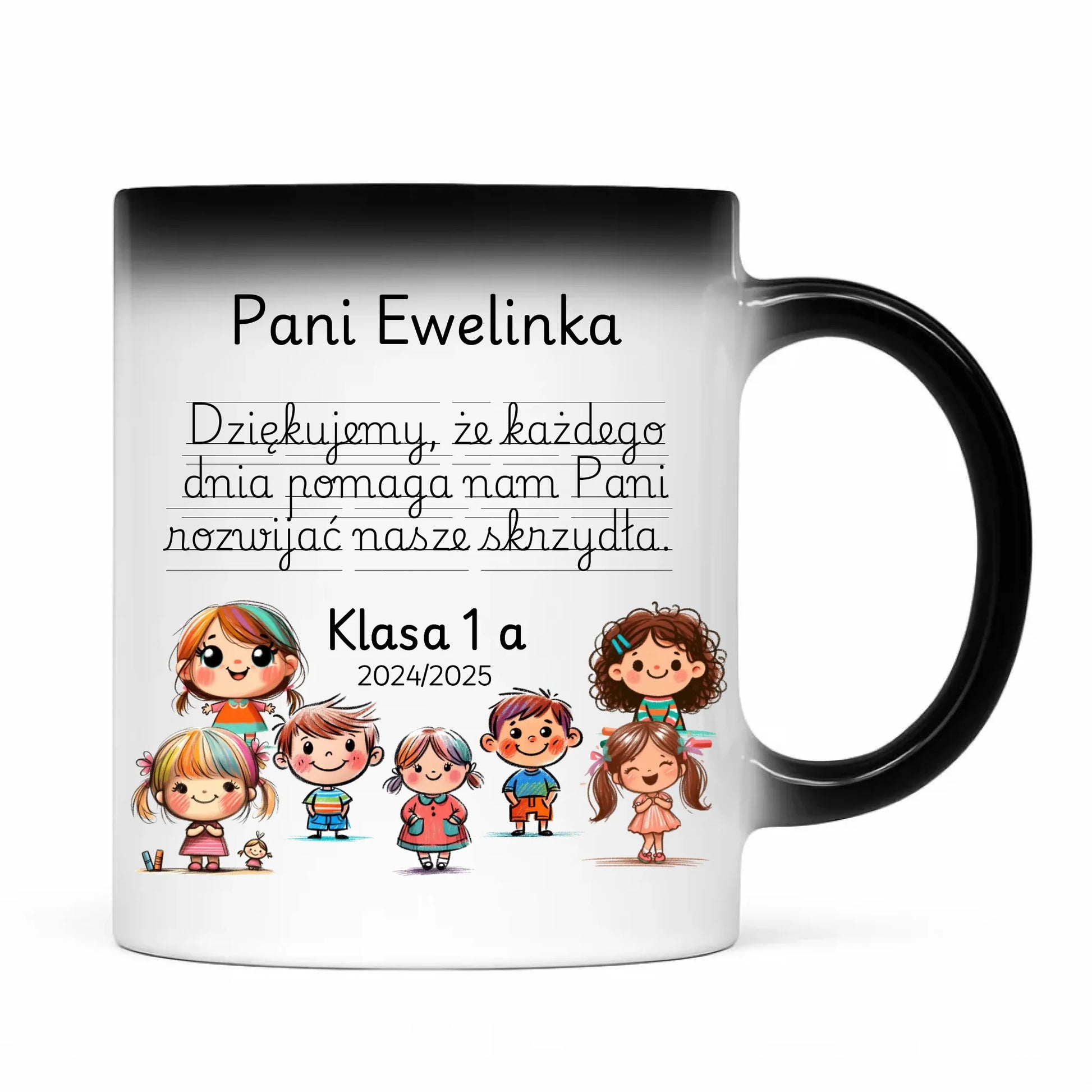 Prezent dla nauczyciela kubek magiczny NAUCZYCIEL ZAKOŃCZENIE ROKU SZKOLNEGO