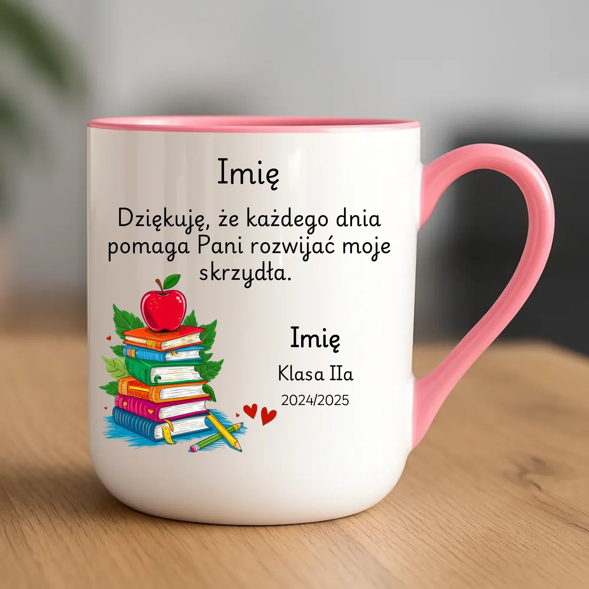 Podziękowanie dla nauczycielki | Kubek elegant prezent na Zakończenie Roku Szkolnego N10 - StoryCups.pl
