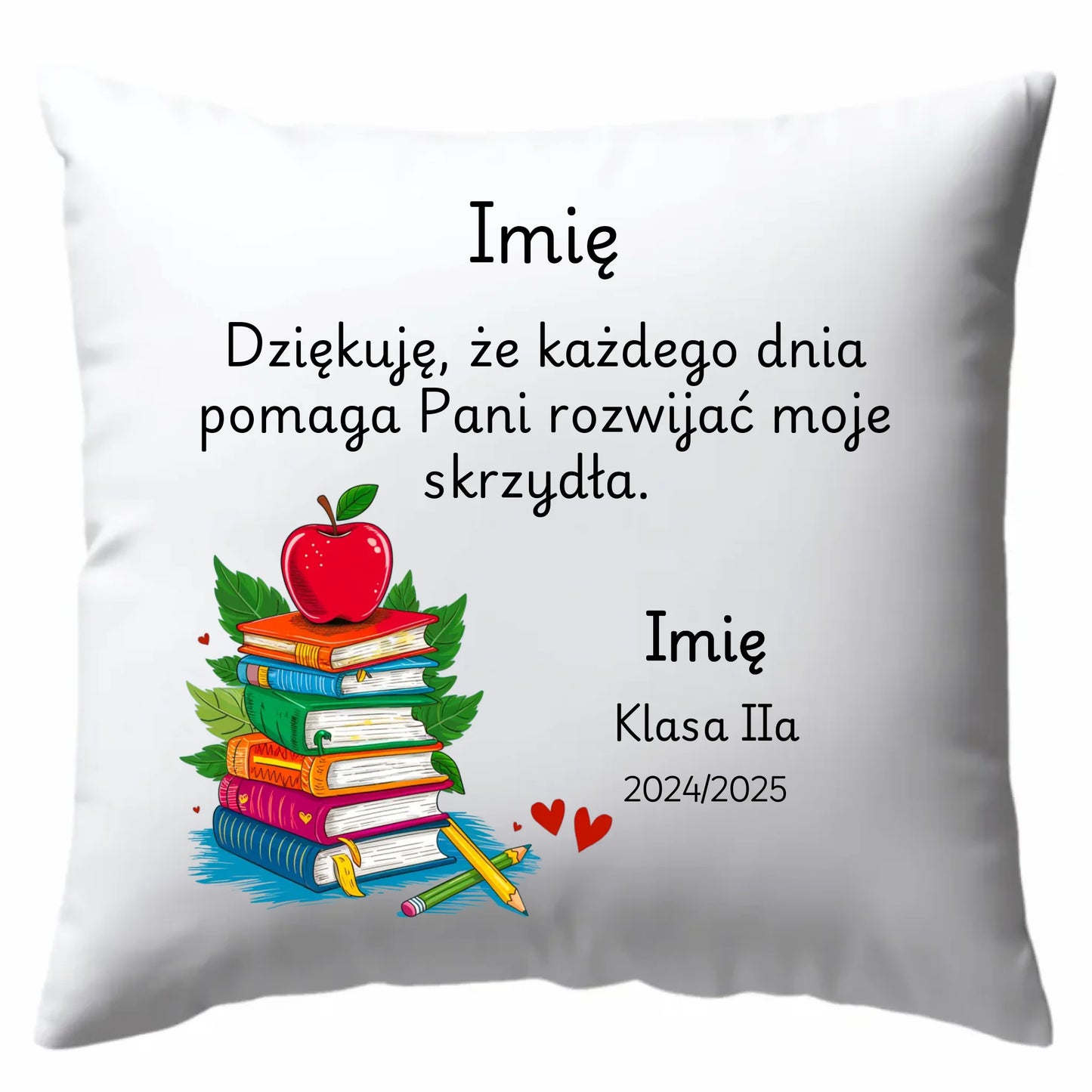 Poduszka prezent na Zakończenie Roku Szkolnego dla nauczyciela