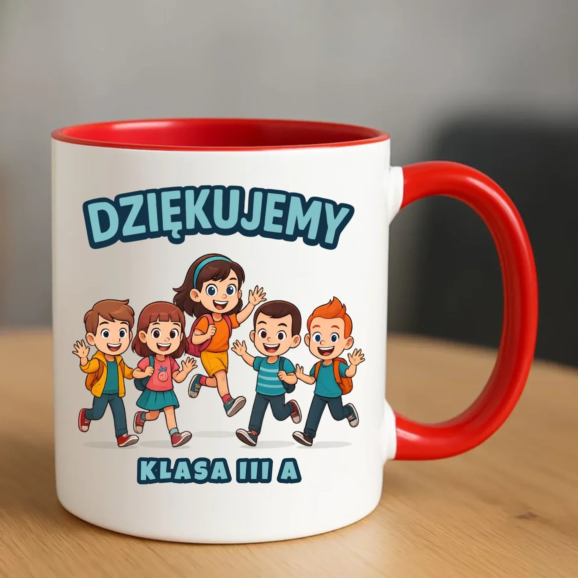 Podziękowanie od klasy dla nauczyciela | Kubek prezent Zakończenie Roku Szkolnego N11 - StoryCups.pl