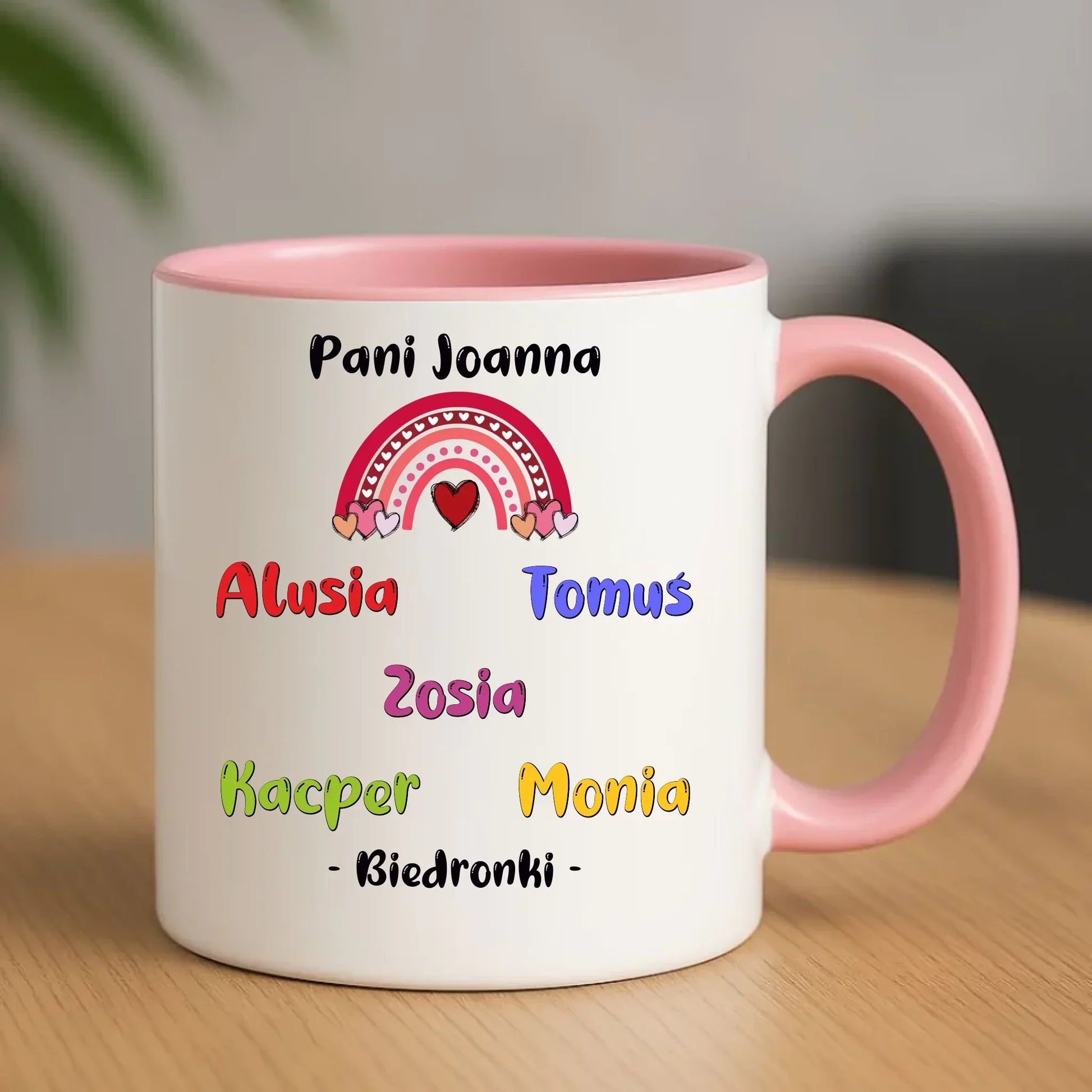 Trzeba mieć wielkie serce imiona dzieci 1-25 | Kubek dla nauczycielki N14 - StoryCups.pl