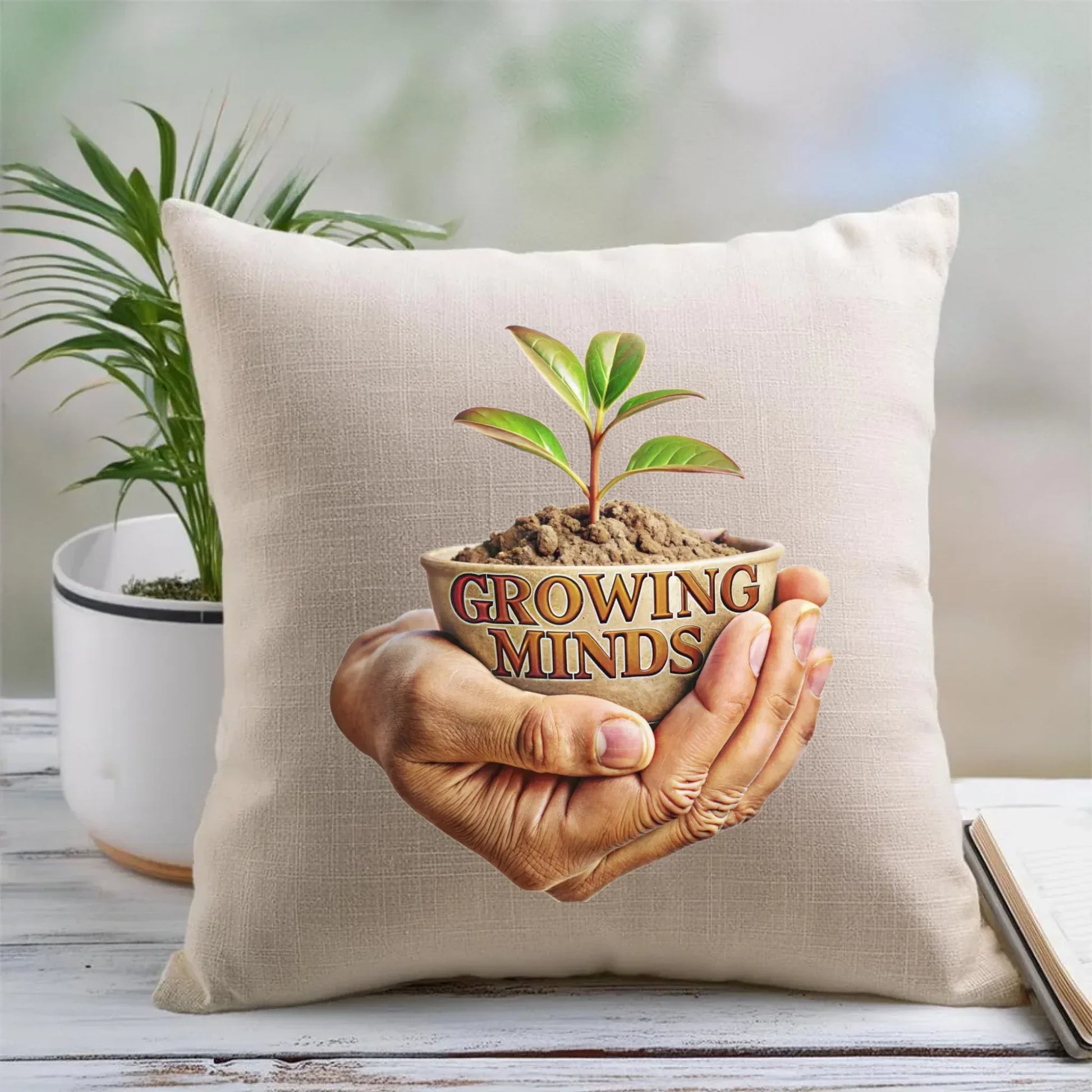 Growing minds | Poduszka dla nauczyciela N15 - StoryCups.pl