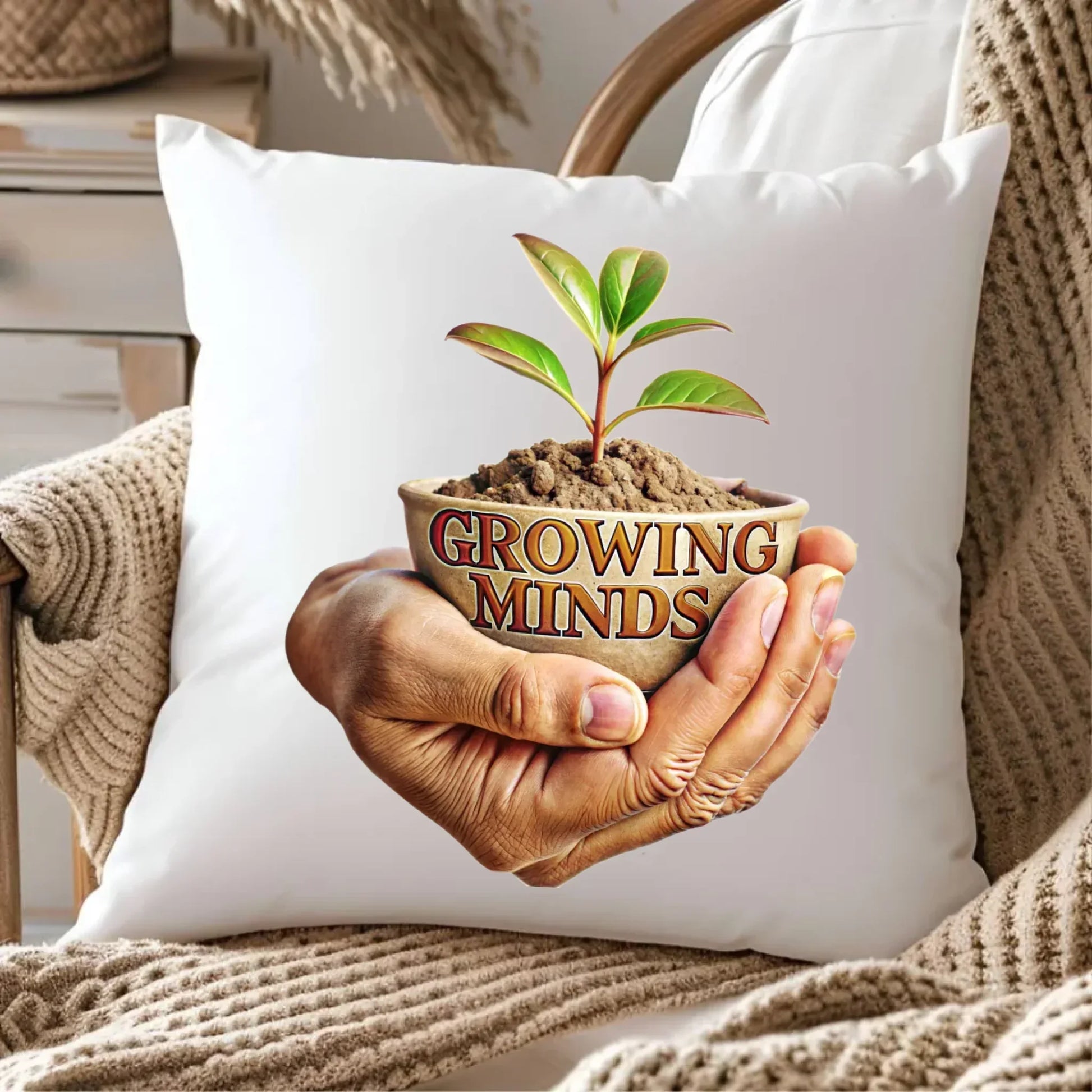 Growing minds | Poduszka dla nauczyciela N15 - StoryCups.pl