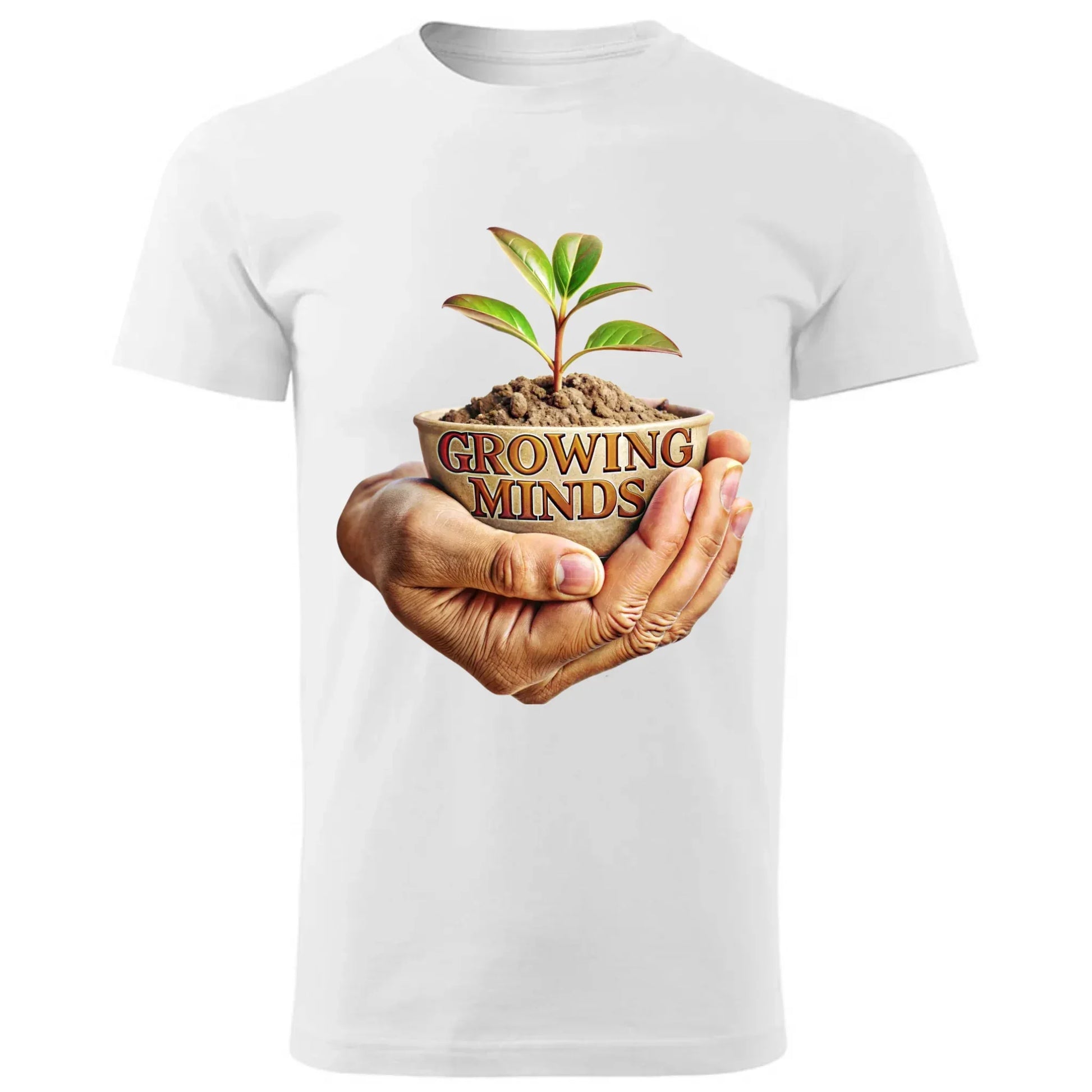 Growing minds | Koszulka męska dla nauczyciela N15 - StoryCups.pl