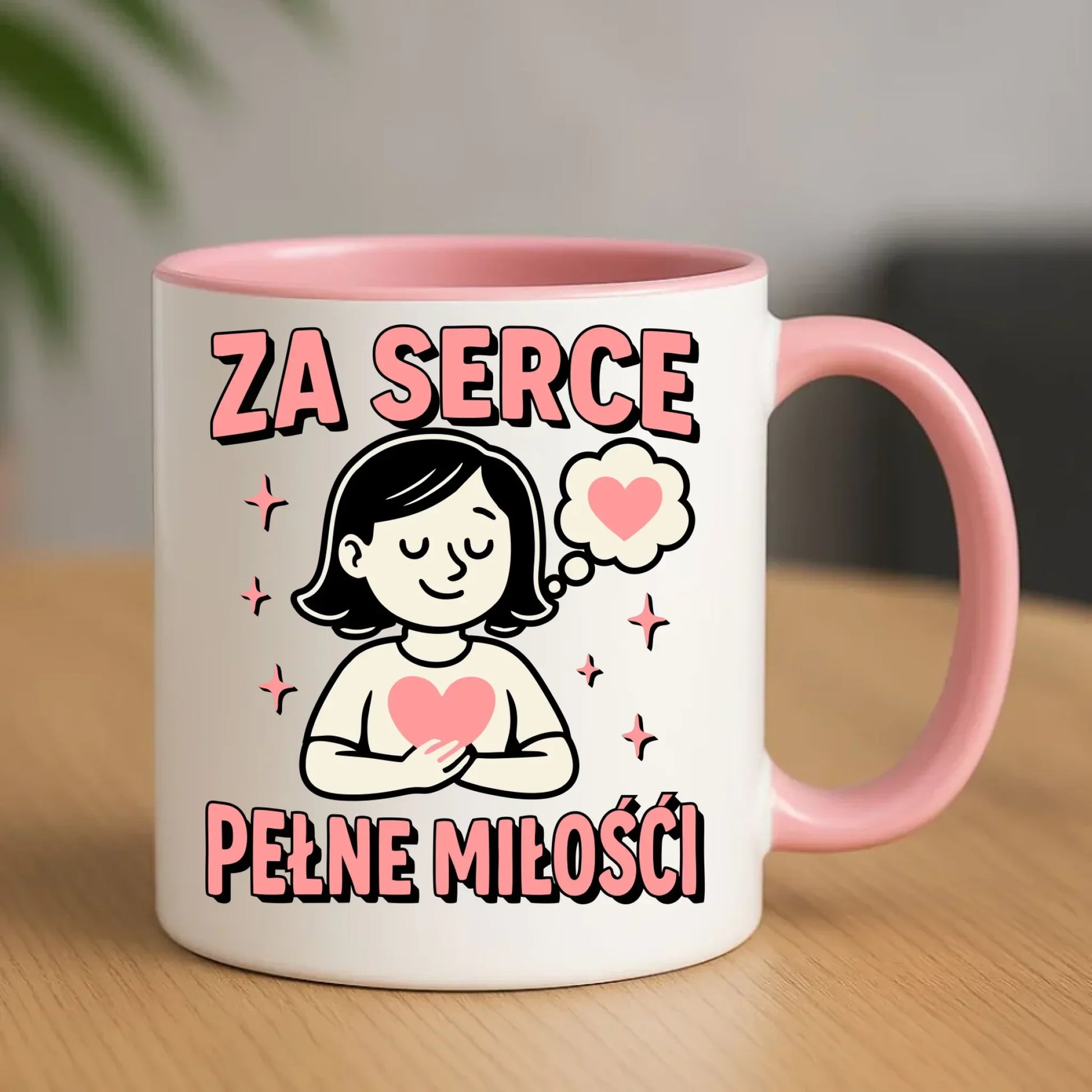 Za serce pełne miłości | Kubek dla nauczycielki na prezent N17 - StoryCups.pl