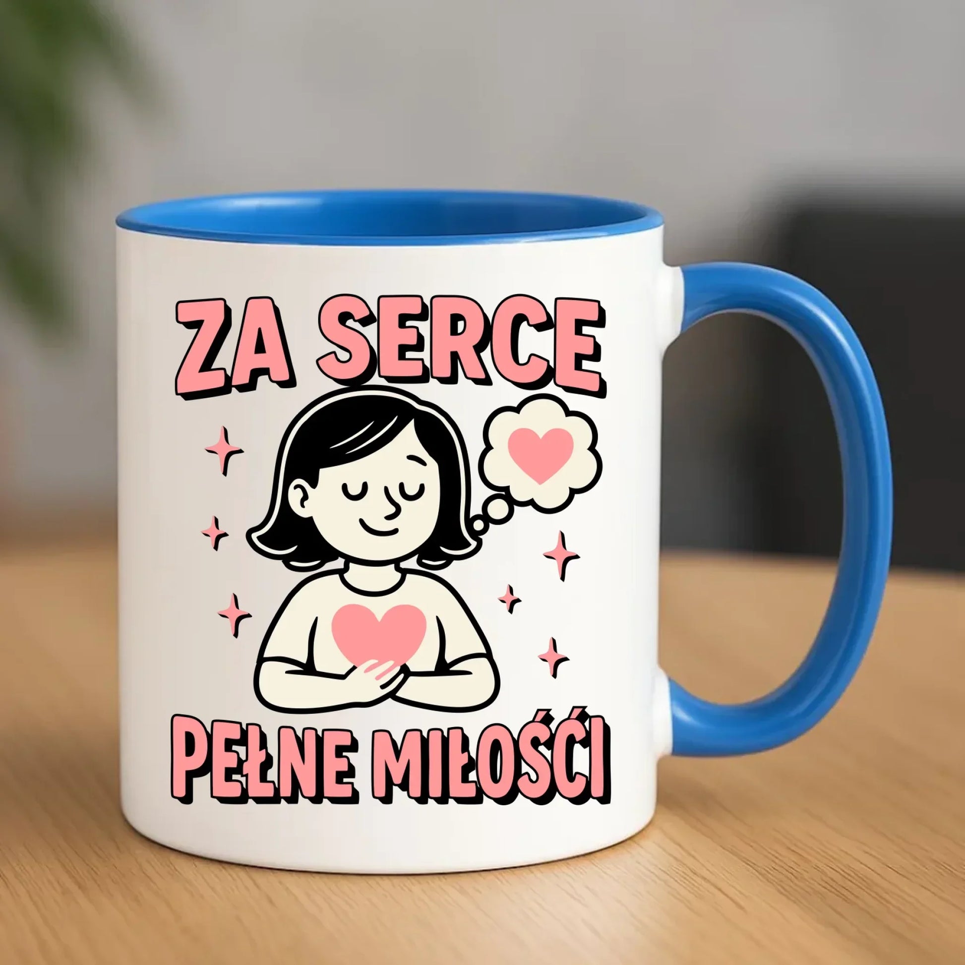 Za serce pełne miłości | Kubek dla nauczycielki na prezent N17 - StoryCups.pl