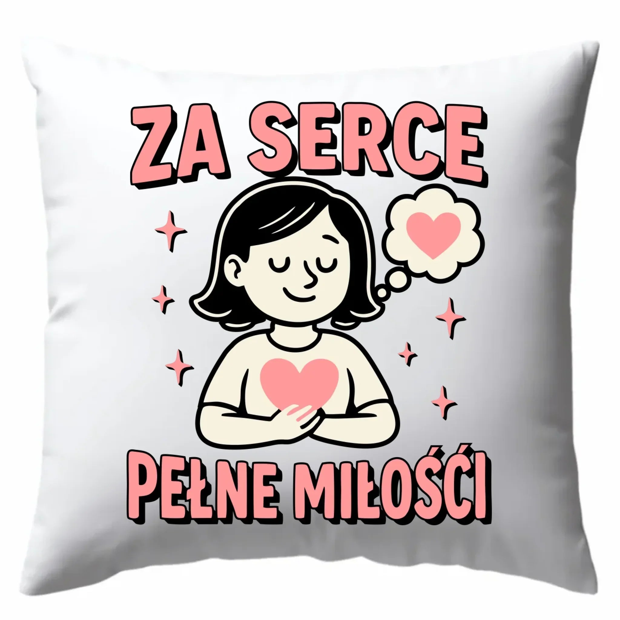 Za serce pełne miłości | Poduszka dla nauczycielki na prezent N17 - StoryCups.pl
