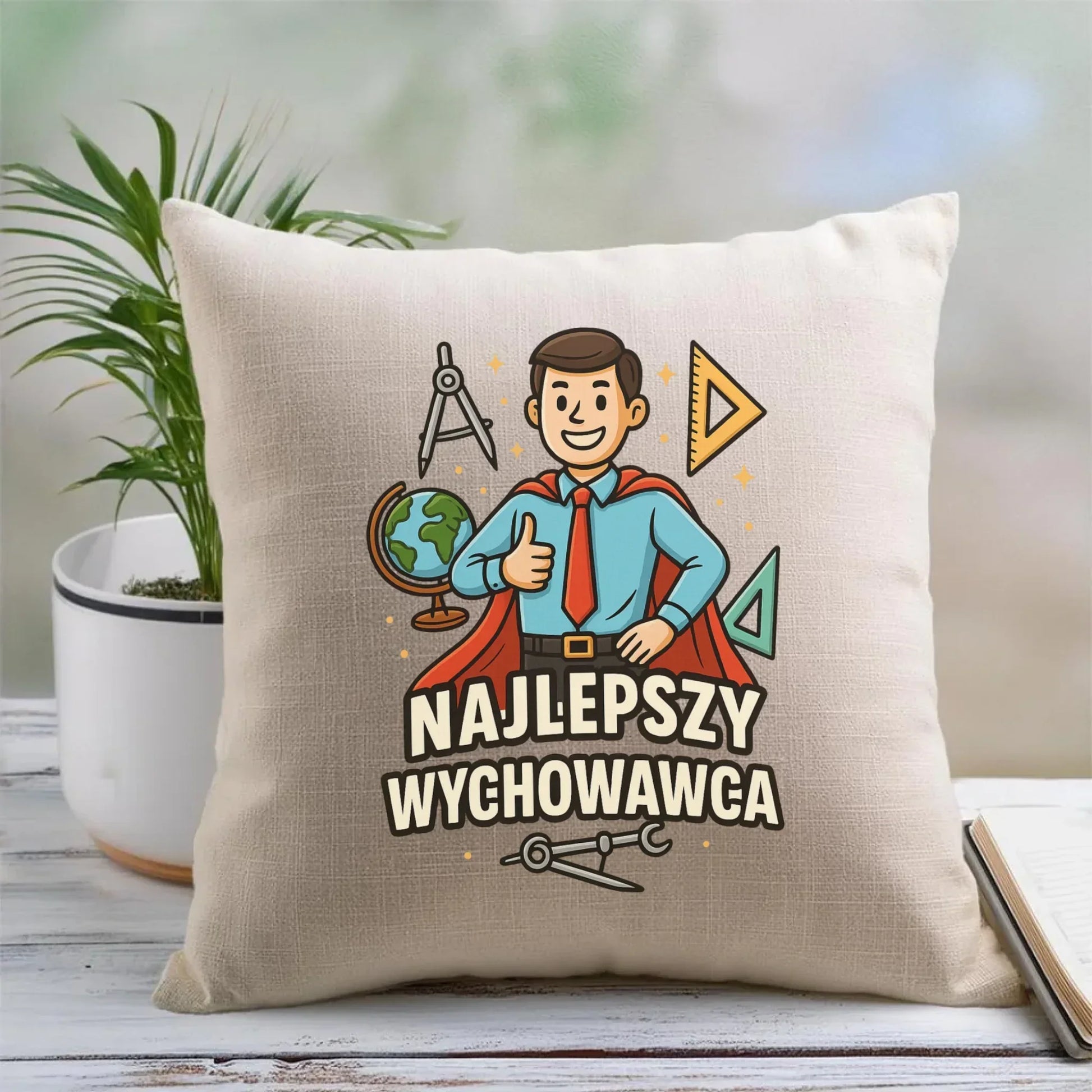 Najlepszy wychowawca | Poduszka dla wychowawcy na prezent N21 - StoryCups.pl