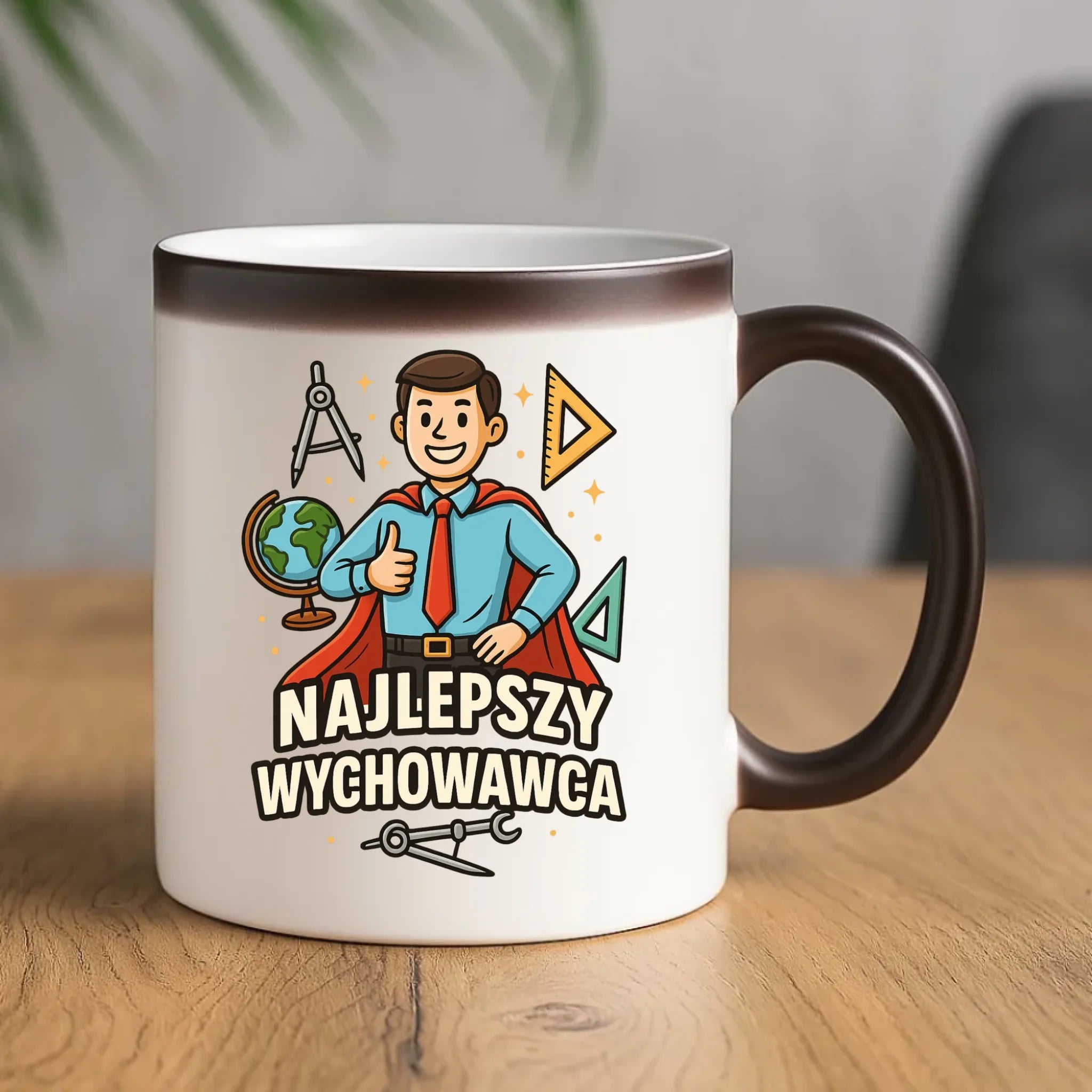 Prezent dla nauczyciela kubek magiczny NAUCZYCIEL ZAKOŃCZENIE ROKU SZKOLNEGO