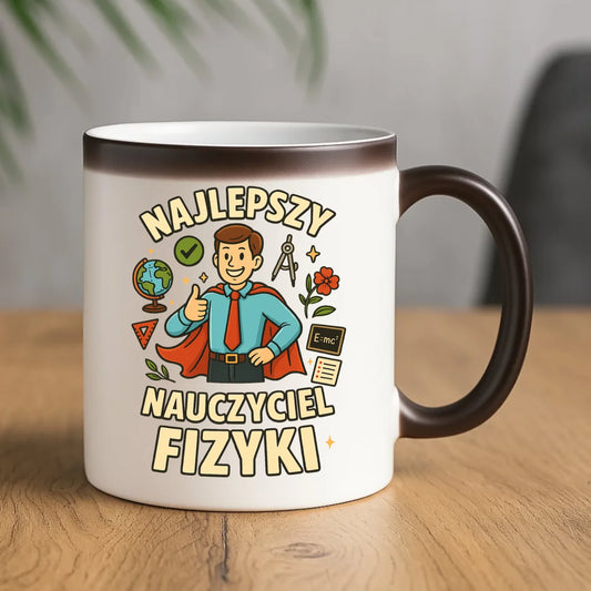 Prezent dla nauczyciela kubek magiczny NAUCZYCIEL ZAKOŃCZENIE ROKU SZKOLNEGO
