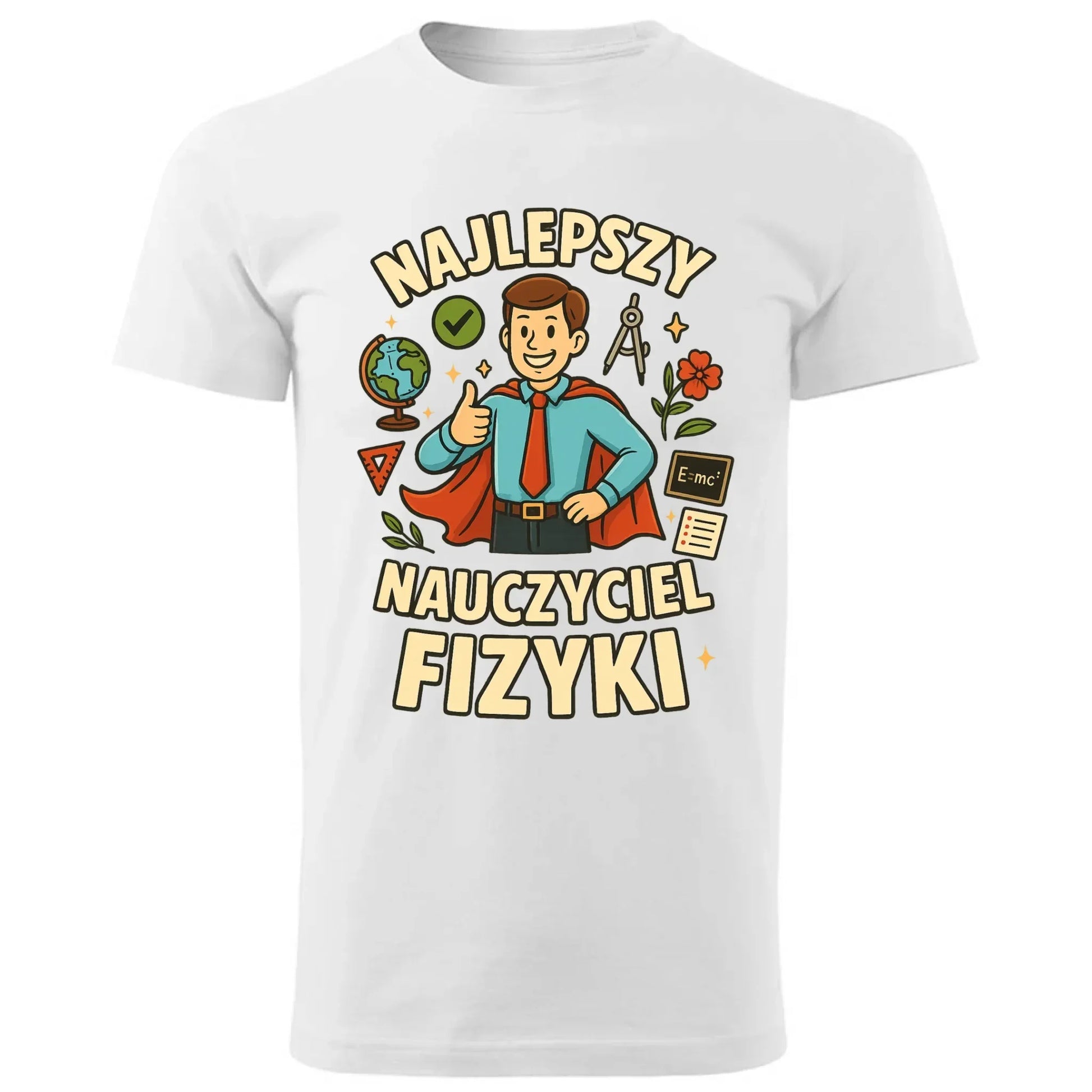 Najlepszy nauczyciel fizyki | Koszulka męska na prezent N22 - StoryCups.pl