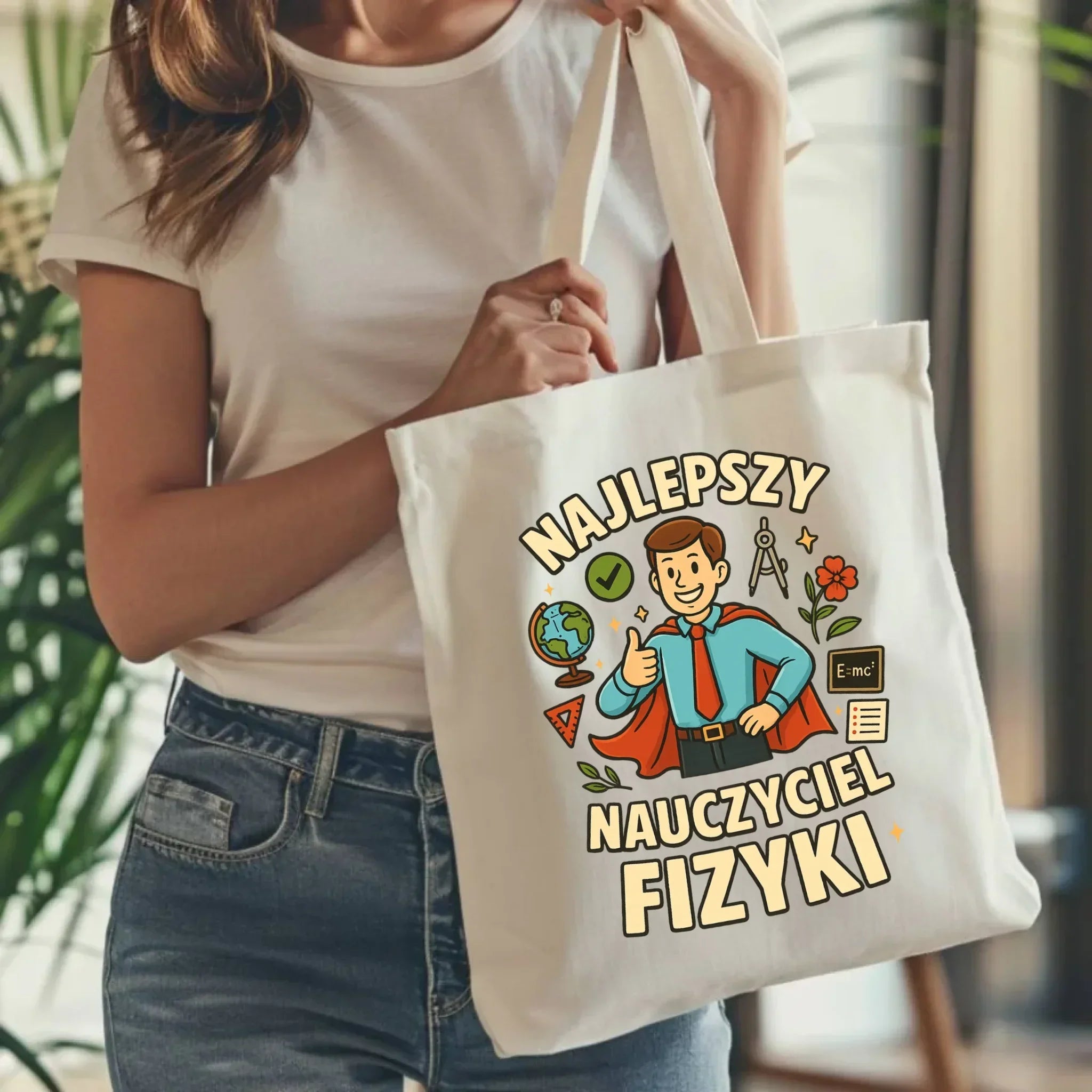 Najlepszy nauczyciel fizyki | Torba na prezent N22 - StoryCups.pl