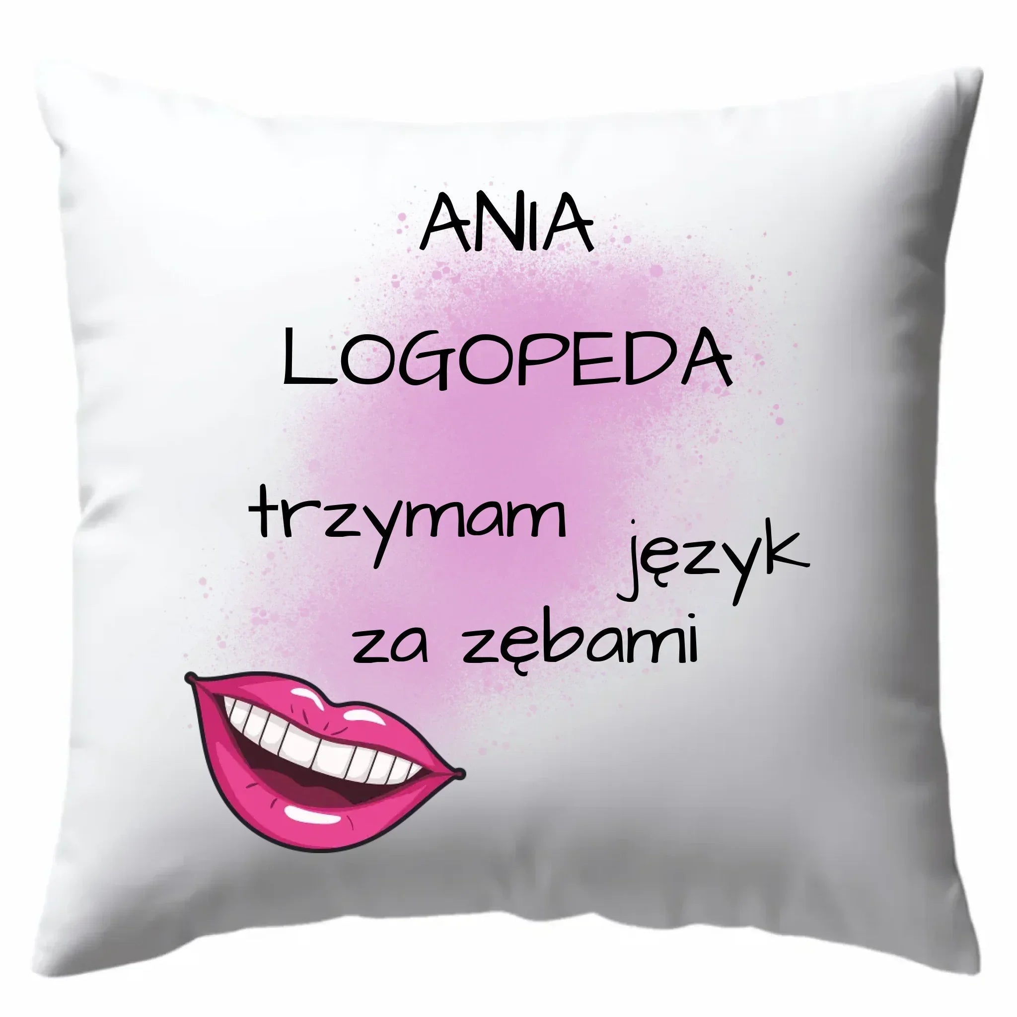 Logopeda | Poduszka z imieniem na prezent dla logopedy N24 - StoryCups.pl