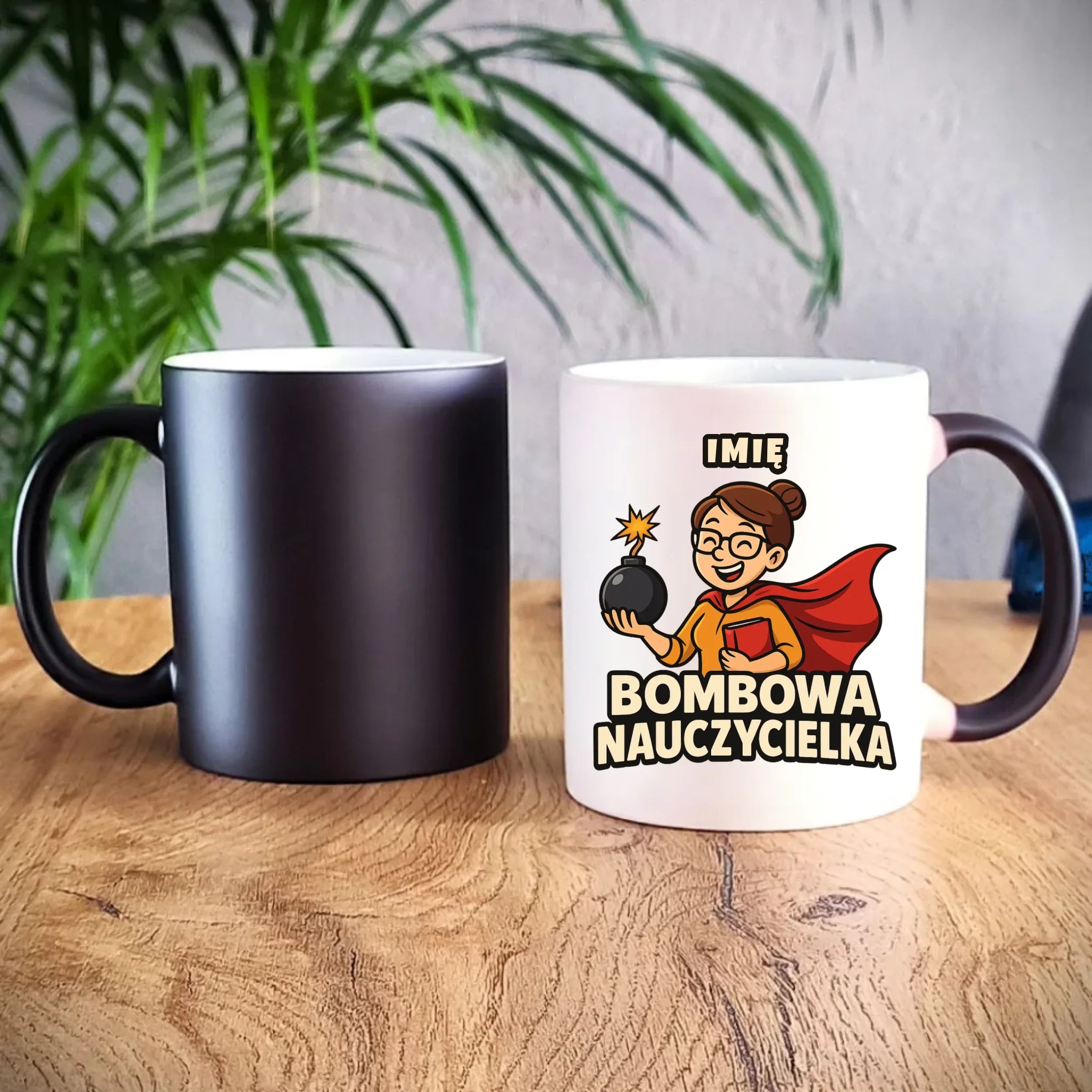 Prezent dla nauczyciela kubek magiczny NAUCZYCIEL ZAKOŃCZENIE ROKU SZKOLNEGO