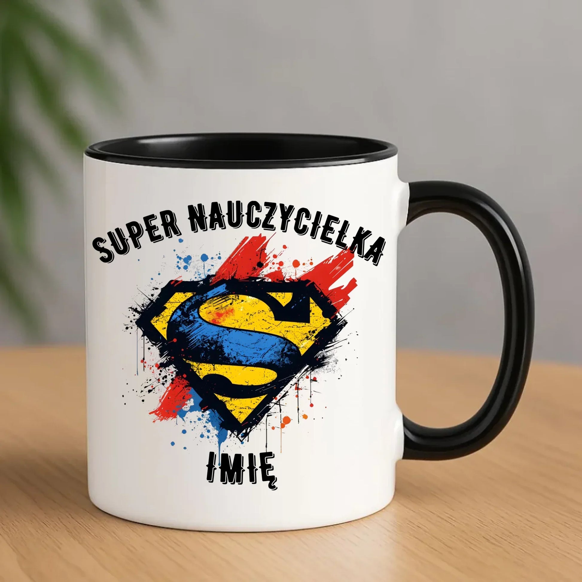 Super nauczycielka | Kubek z imieniem na prezent dla nauczycielki N27 - StoryCups.pl
