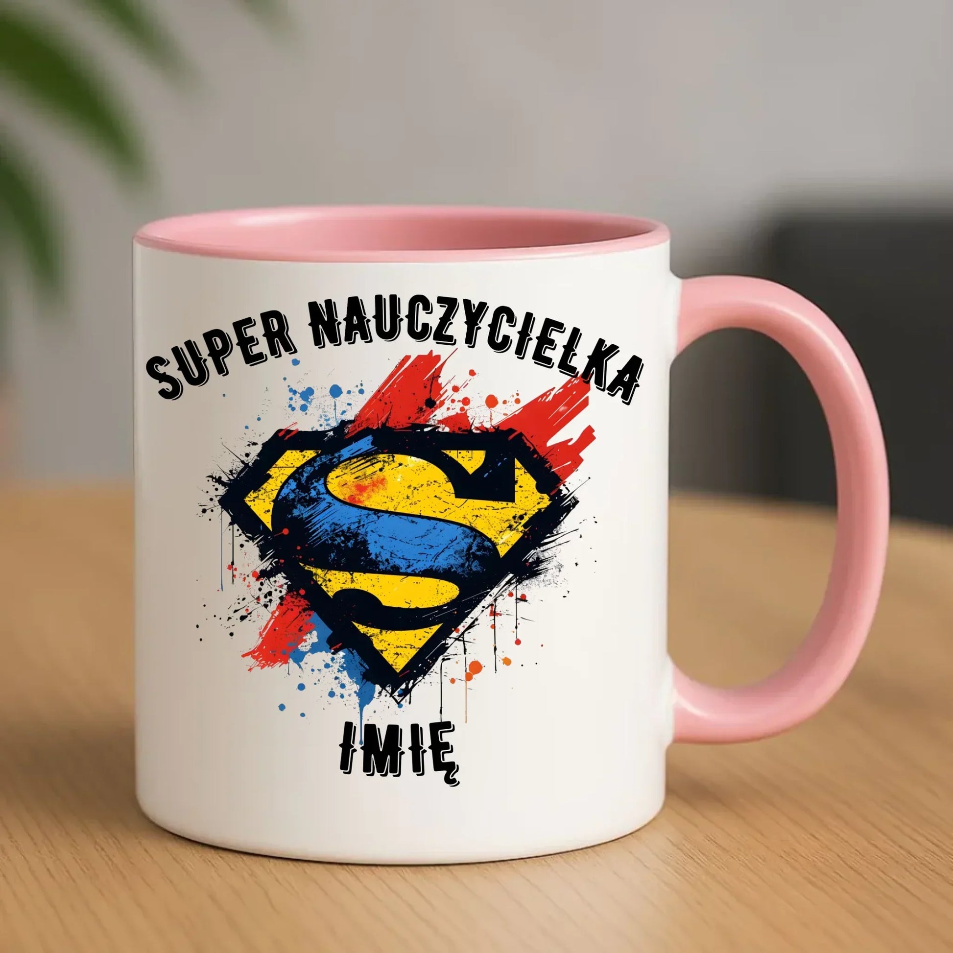 Super nauczycielka | Kubek z imieniem na prezent dla nauczycielki N27 - StoryCups.pl