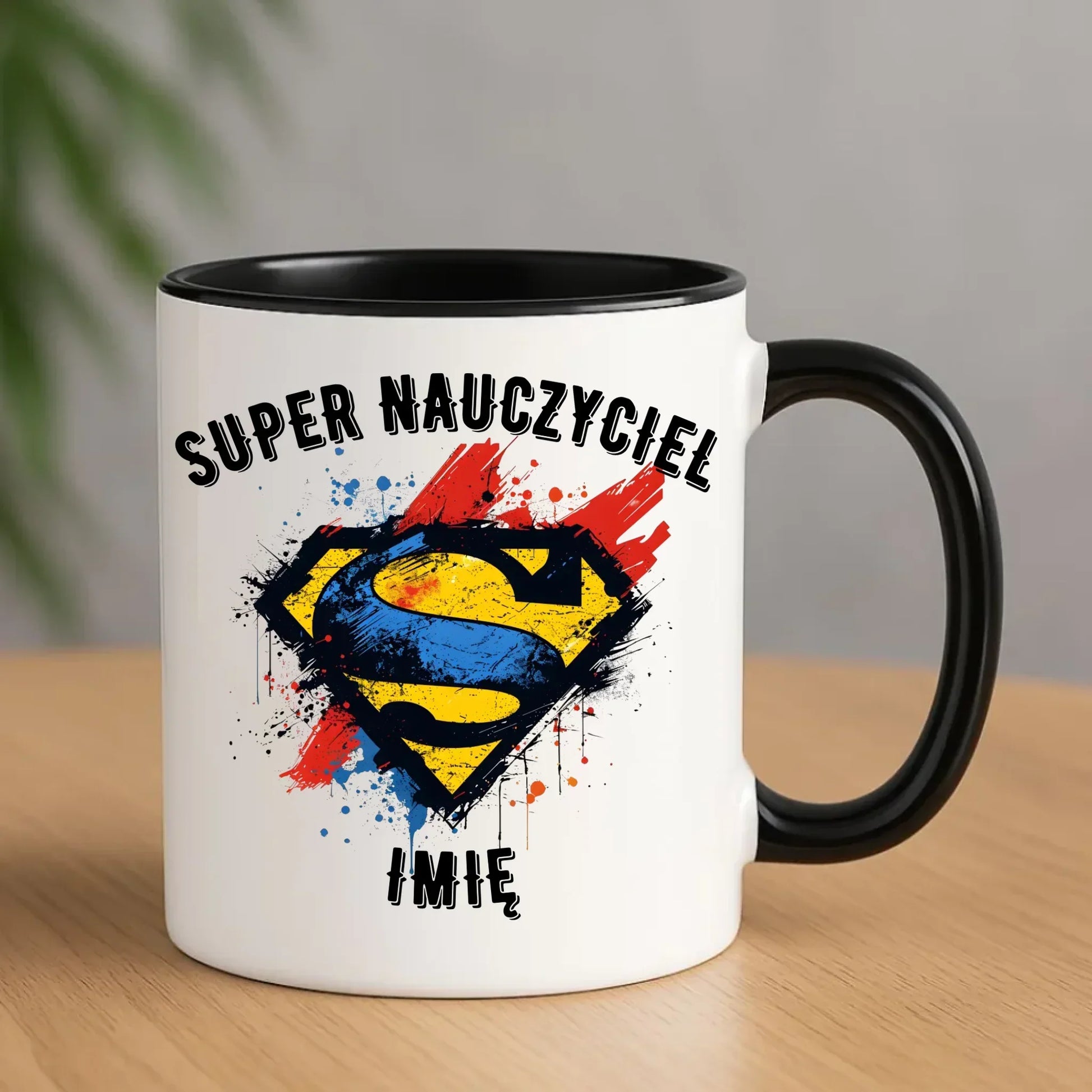 Super nauczyciel | Kubek z imieniem na prezent dla nauczyciela N28 - StoryCups.pl