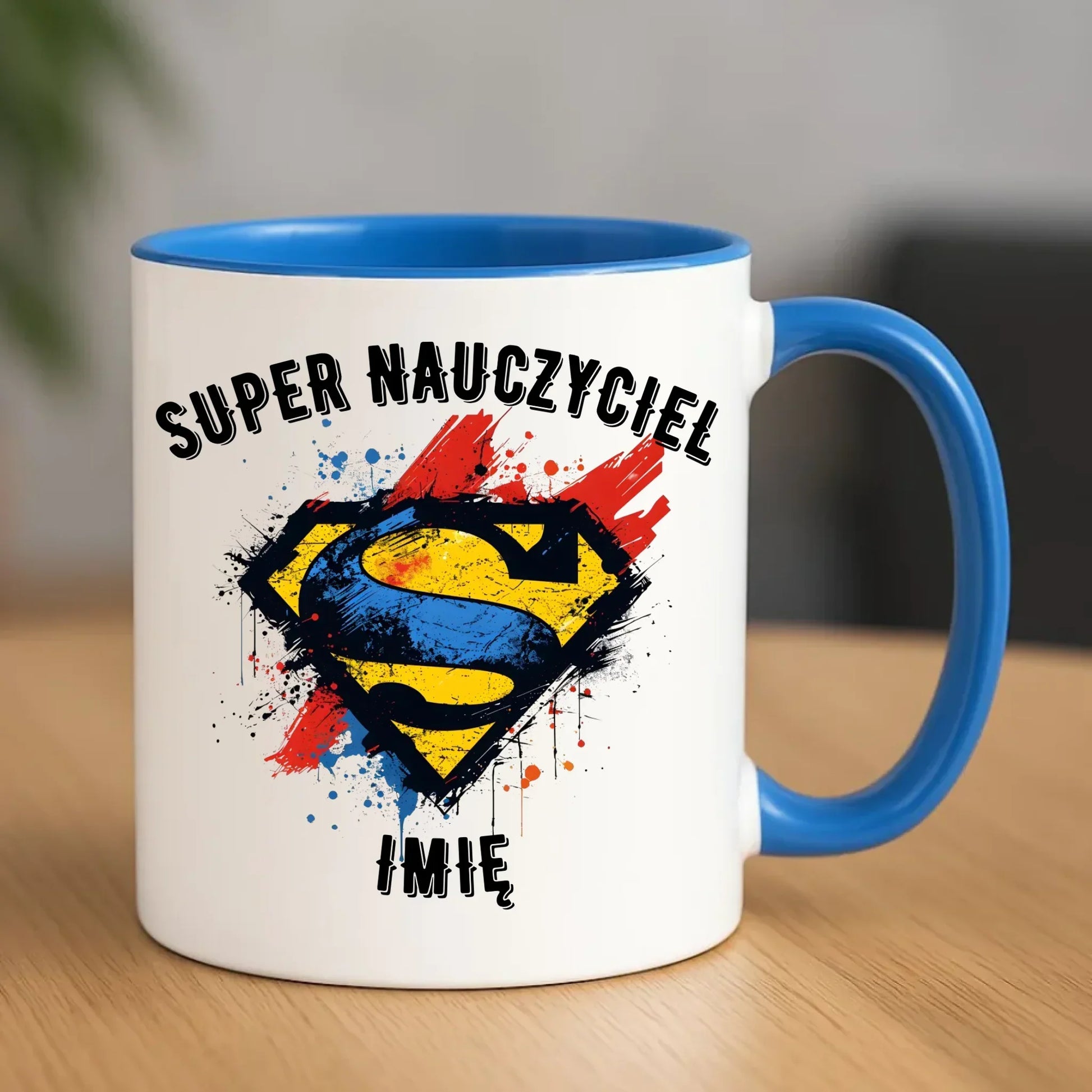 Super nauczyciel | Kubek z imieniem na prezent dla nauczyciela N28 - StoryCups.pl