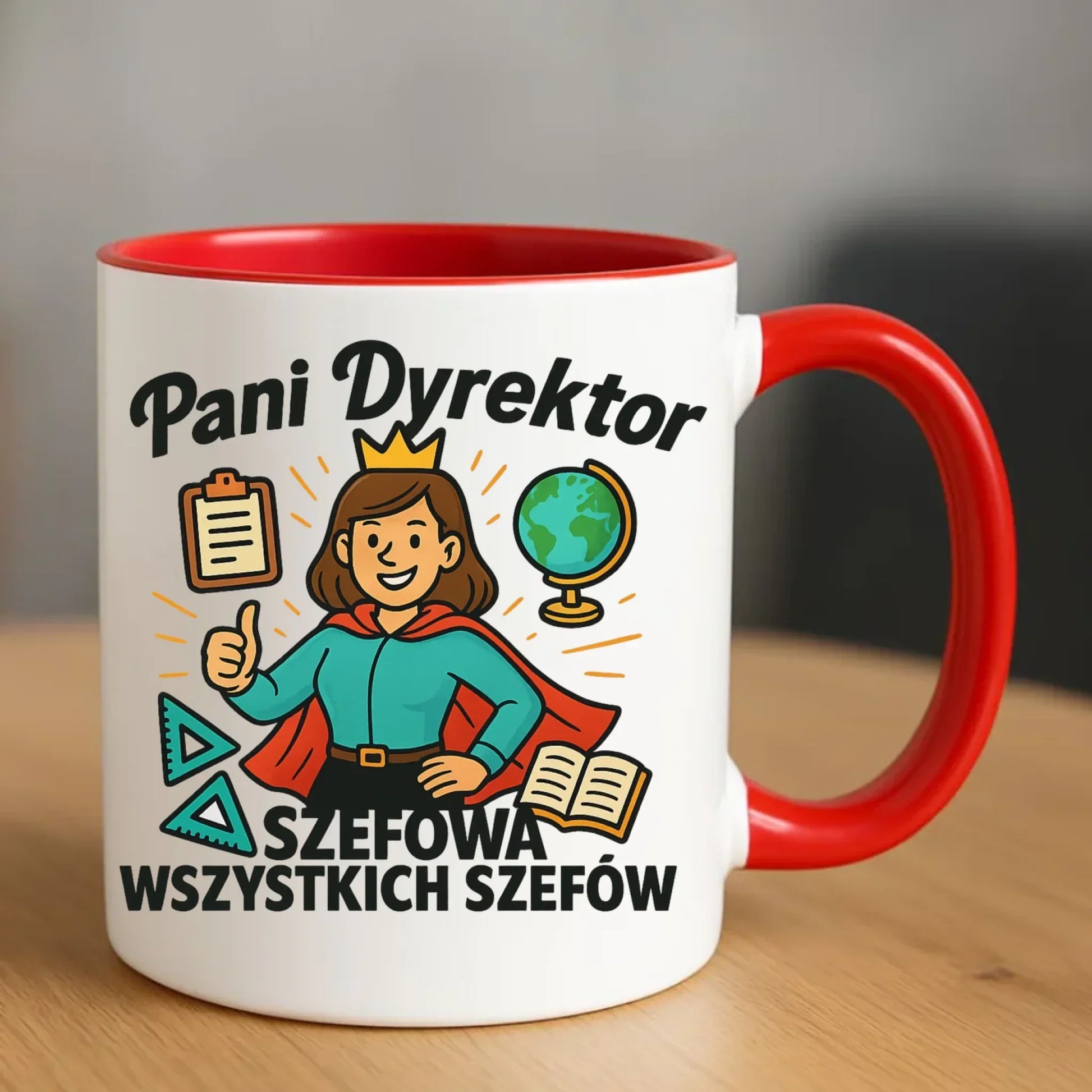 Szefowa wszystkich szefów | Kubek dla Pani Dyrektor Szkoły N29 - StoryCups.pl