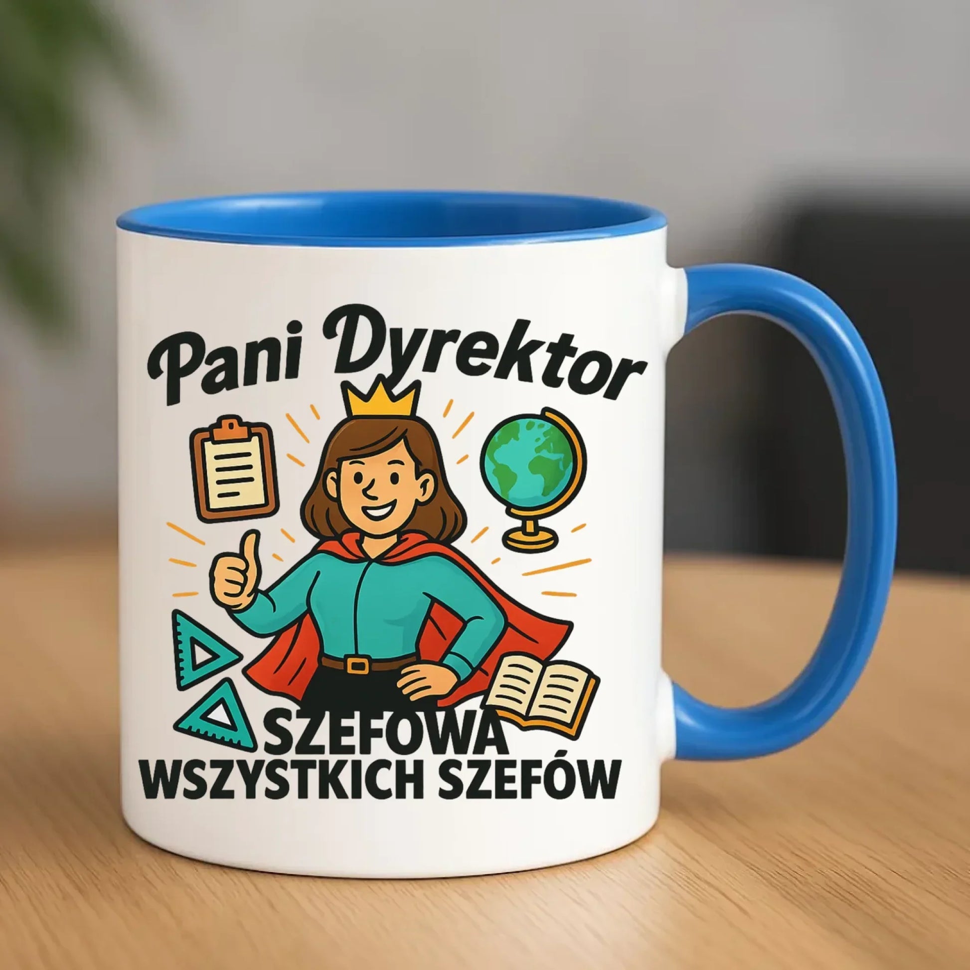 Szefowa wszystkich szefów | Kubek dla Pani Dyrektor Szkoły N29 - StoryCups.pl