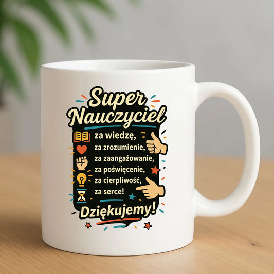 Kubek prezent na zakończenie roku szkolnego dla nauczyciela