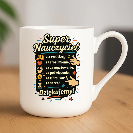 Kubek elegant prezent na zakończenie roku szkolnego dla nauczyciela