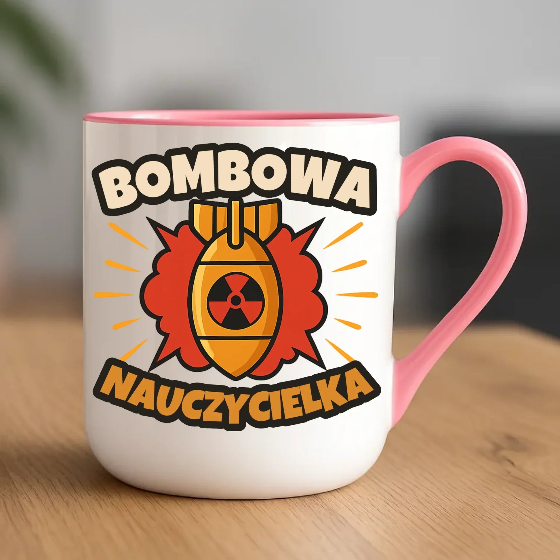 Bombowa nauczycielka | Kubek elegant prezent dla nauczycielki N34 - StoryCups.pl