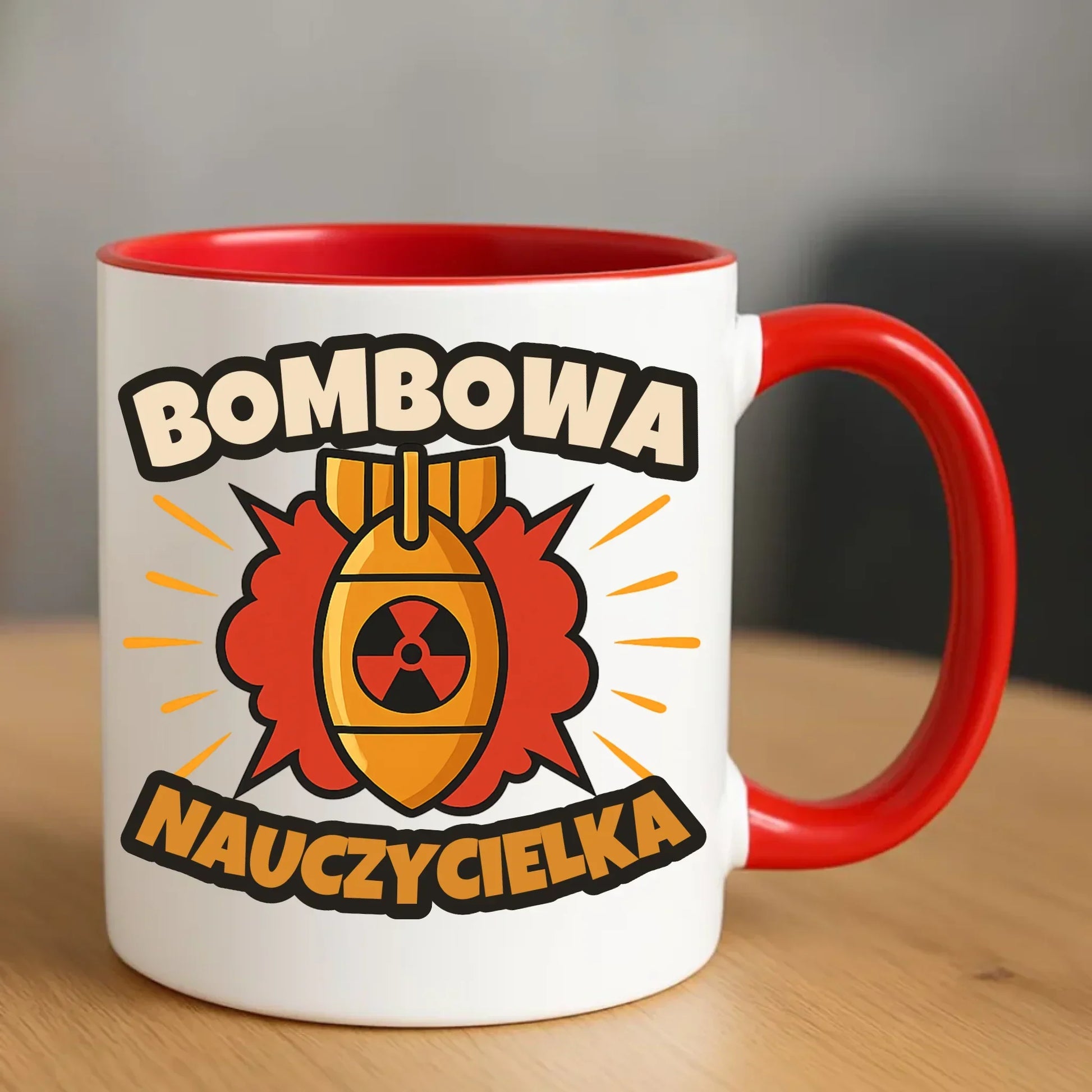 Bombowa nauczycielka | Kubek prezent dla nauczycielki N34 - StoryCups.pl