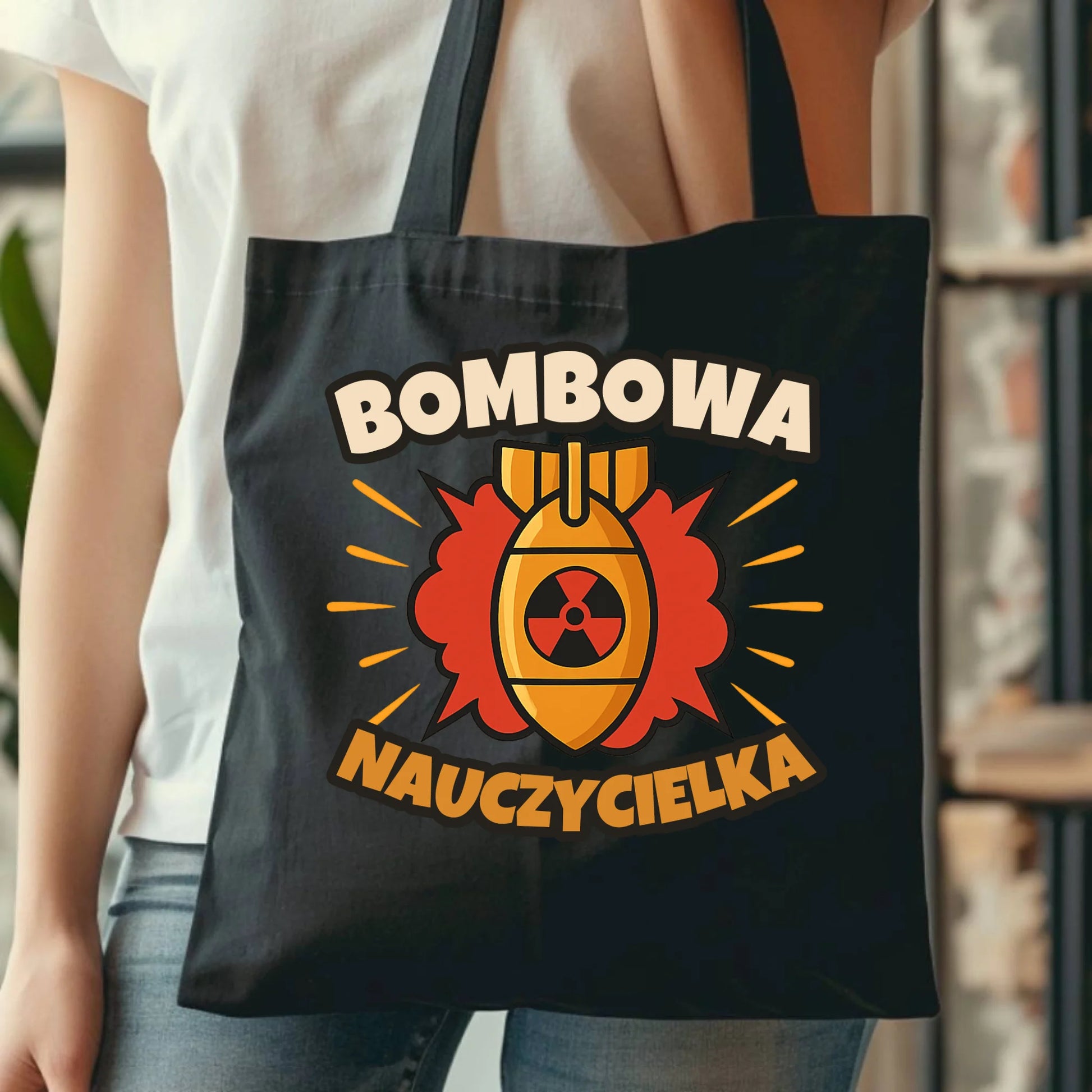 Bawełniana torba prezent dla nauczyciela NAUCZYCIEL WYCHOWAWCA PRZEDSZKOLANKA