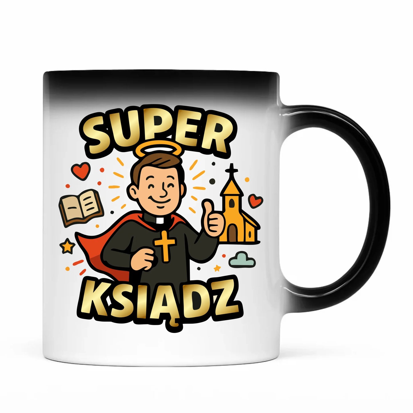 Prezent dla nauczyciela kubek magiczny NAUCZYCIEL ZAKOŃCZENIE ROKU SZKOLNEGO