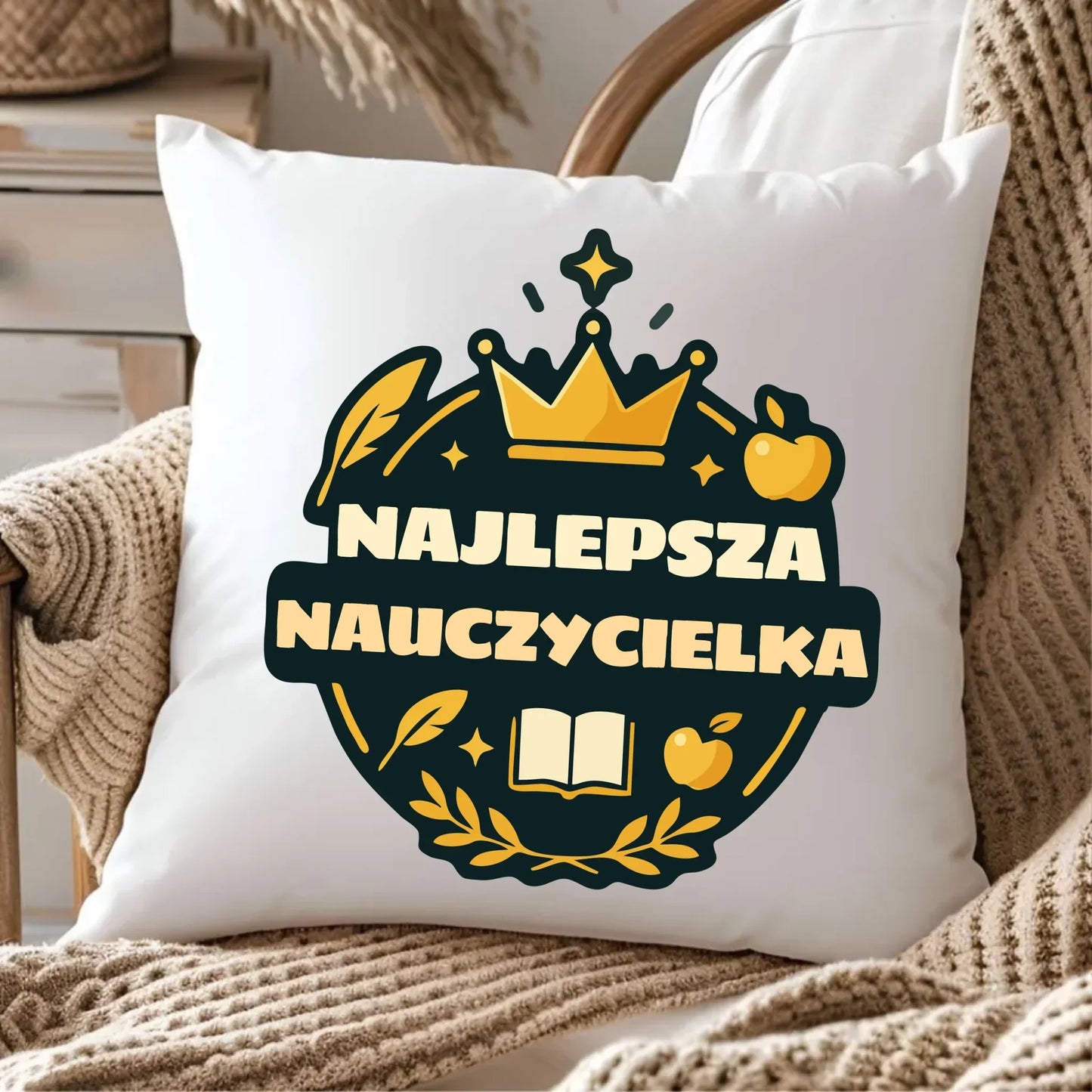 Poduszka prezent na Zakończenie Roku Szkolnego dla nauczyciela