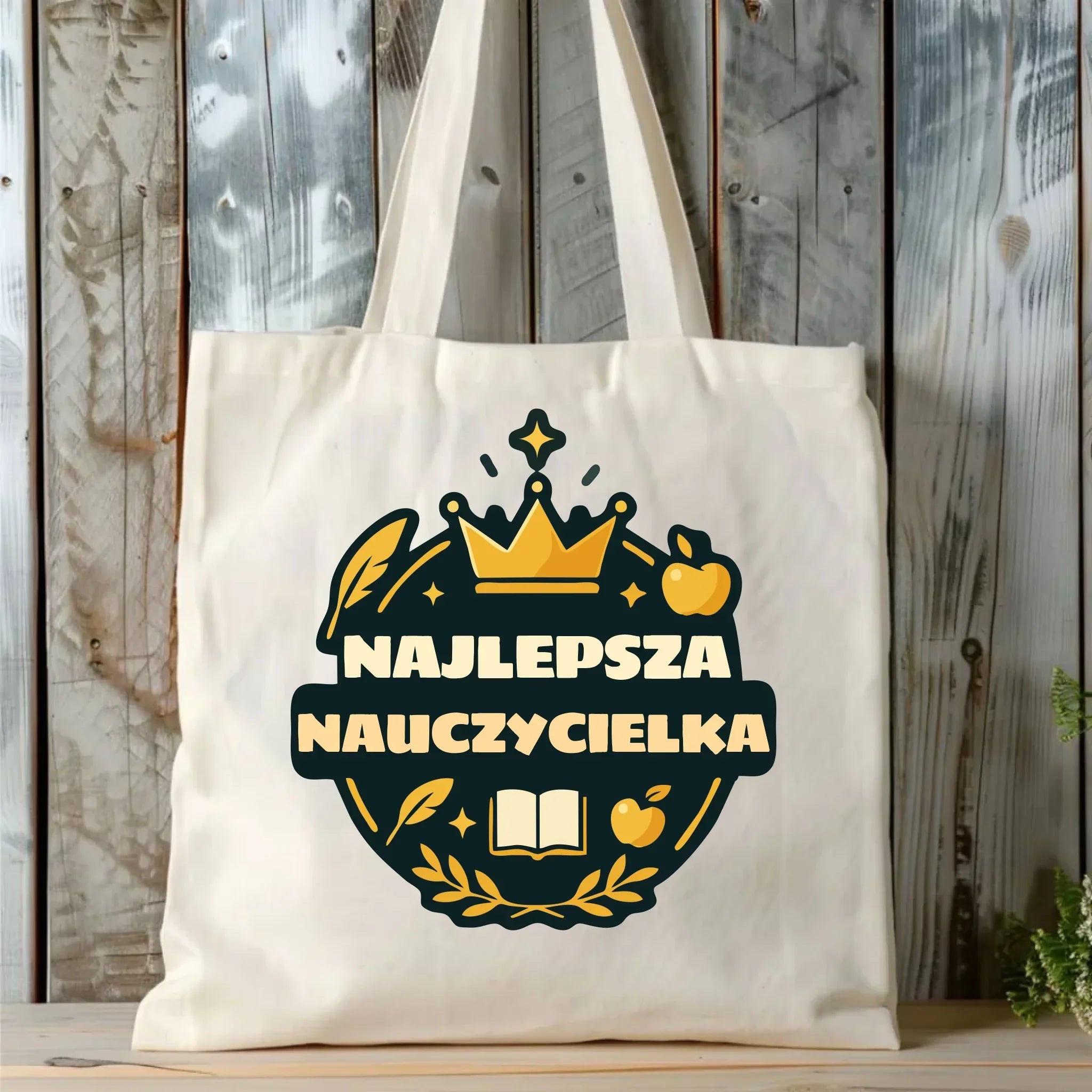 Najlepsza nauczycielka | Torba prezent dla nauczycielki N38 - StoryCups.pl